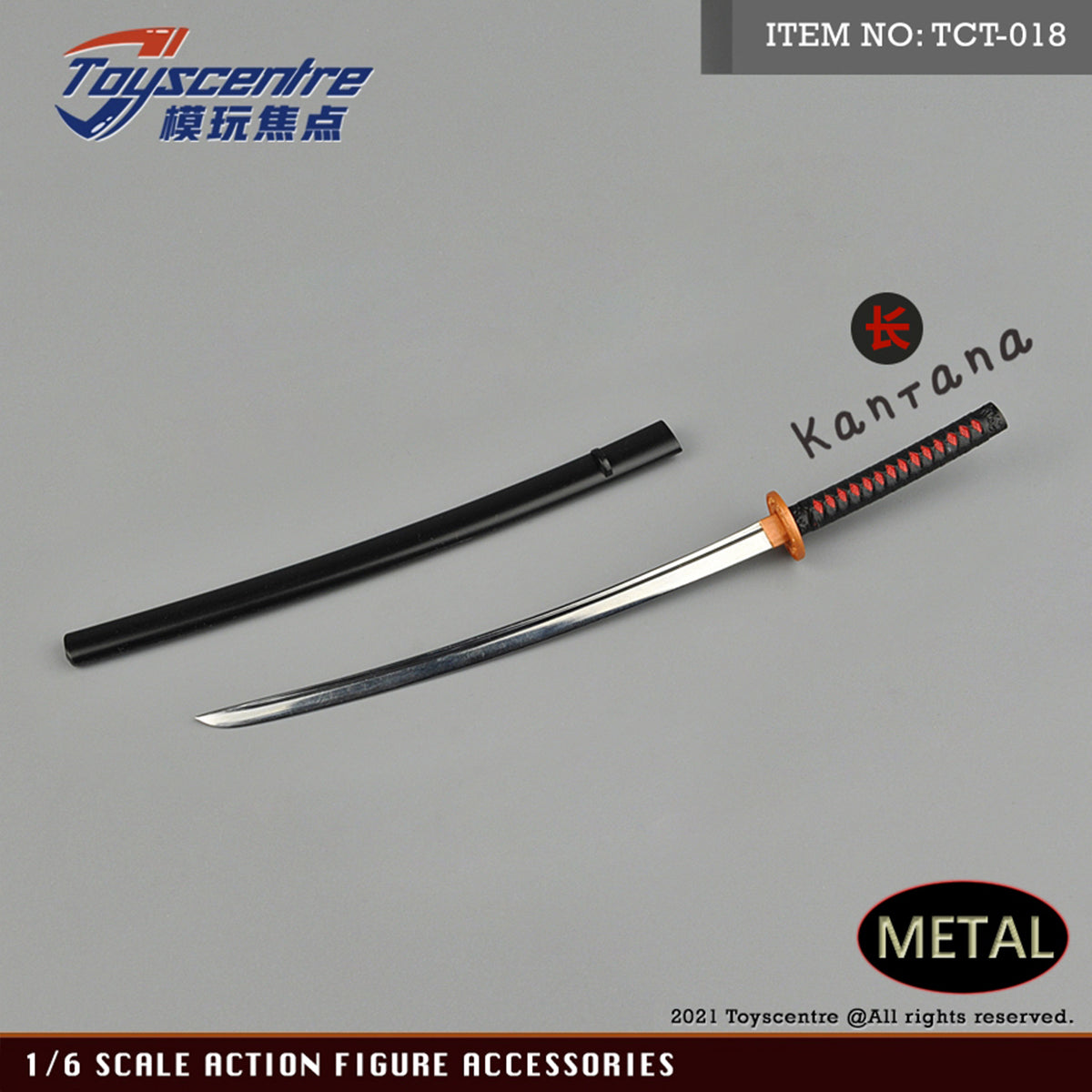 Toyscentre, Samurai Sword Long Version Model, Doll Accessory for 12-inches Action Figurine