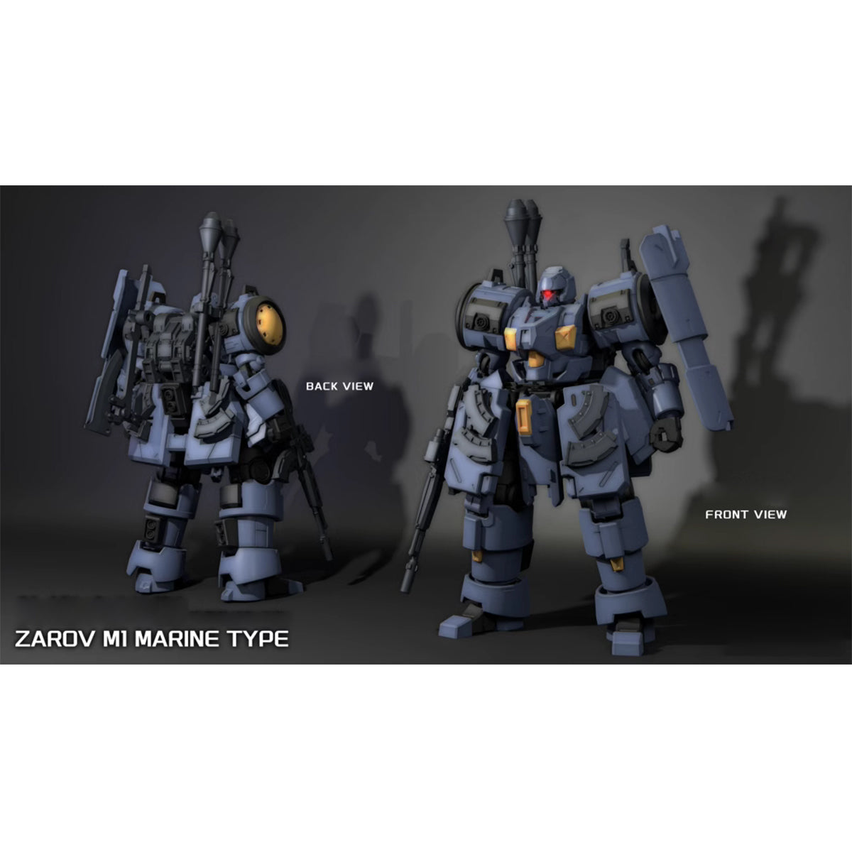 Sheik Mainland 1/144 Ultra Action Trooper: Zarov M1 Marine Type Assembly Model Kits