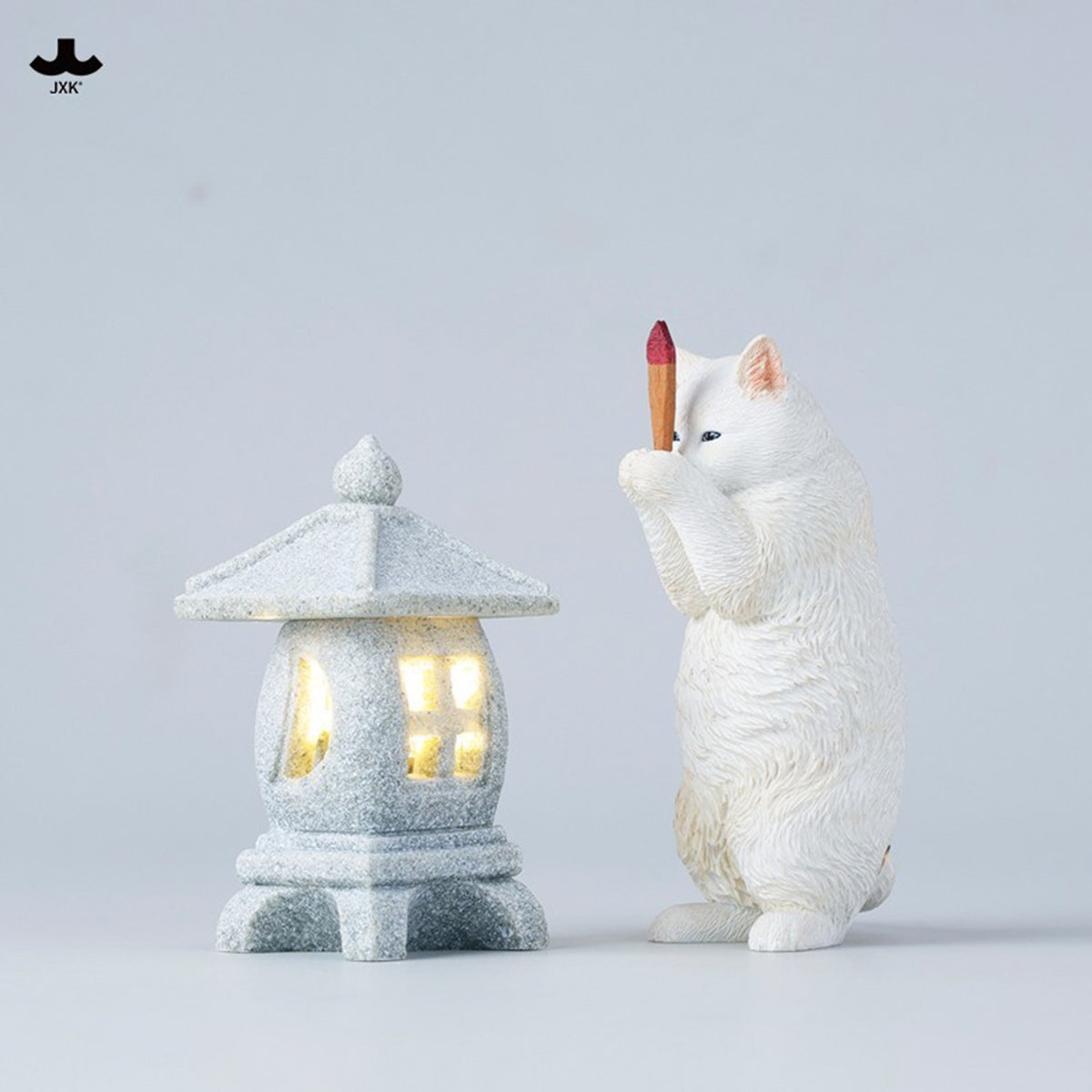 JXK Wishing Cat (JXK341) Static Expertly Hand-Painted Lifelike Animal Figurine