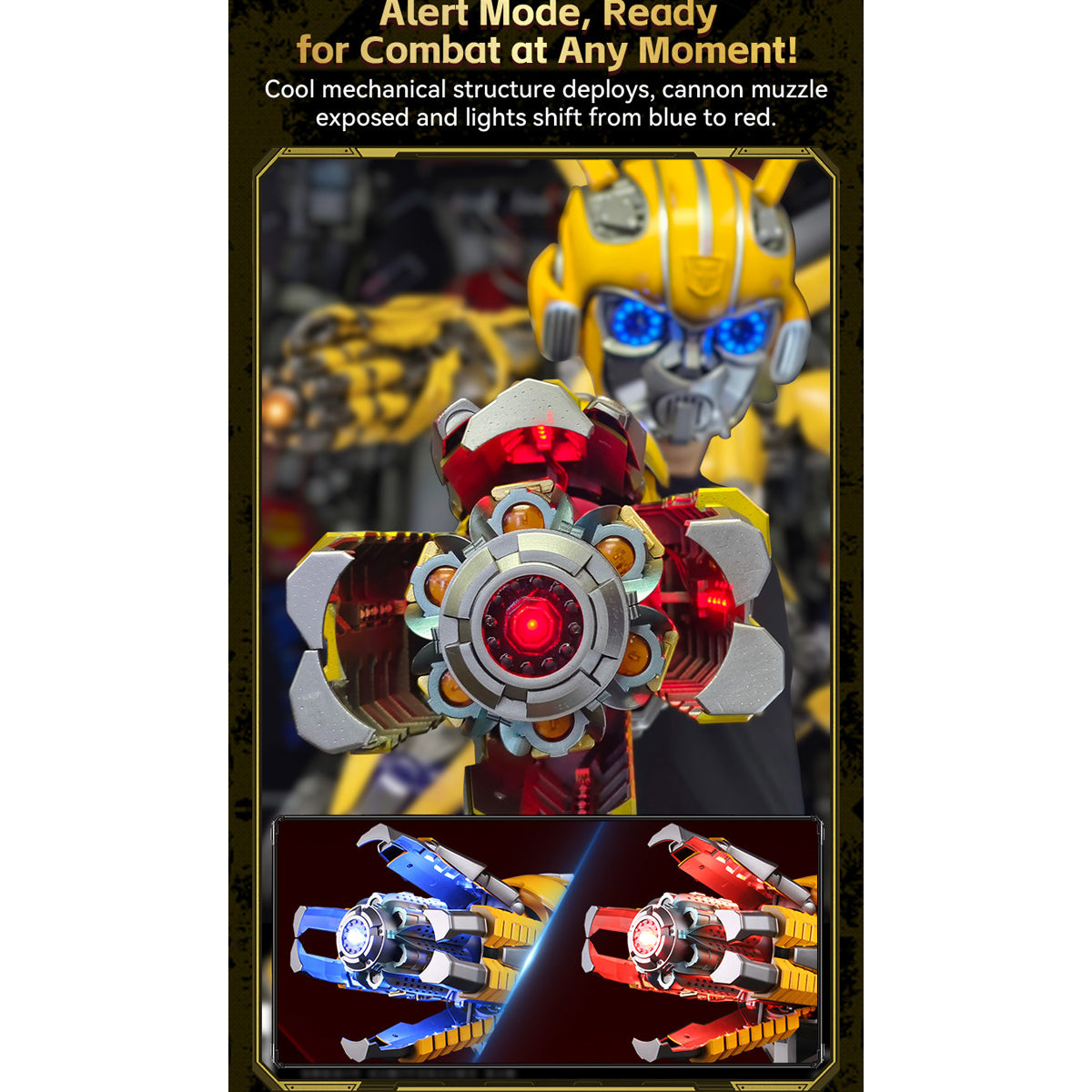 Killerbody Transformers Bumblebee Hand Cannon 1:1 Wearable KB20069-91 CosPlay