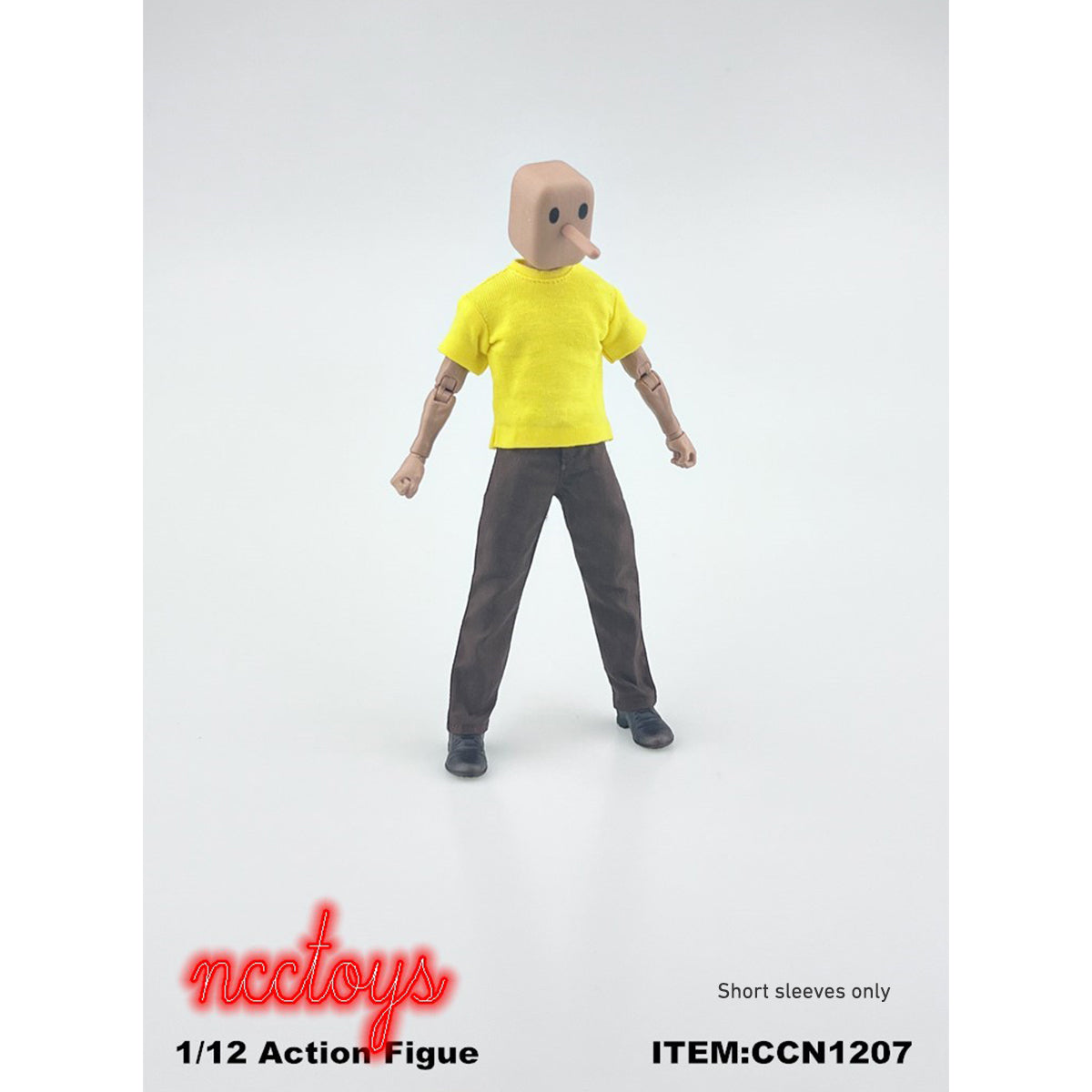 ITEM Male T-shirt CCN1207 Doll Clothes Accessory Fit 1/12 Scale 6-inches NW SHF 3A DAM Figure