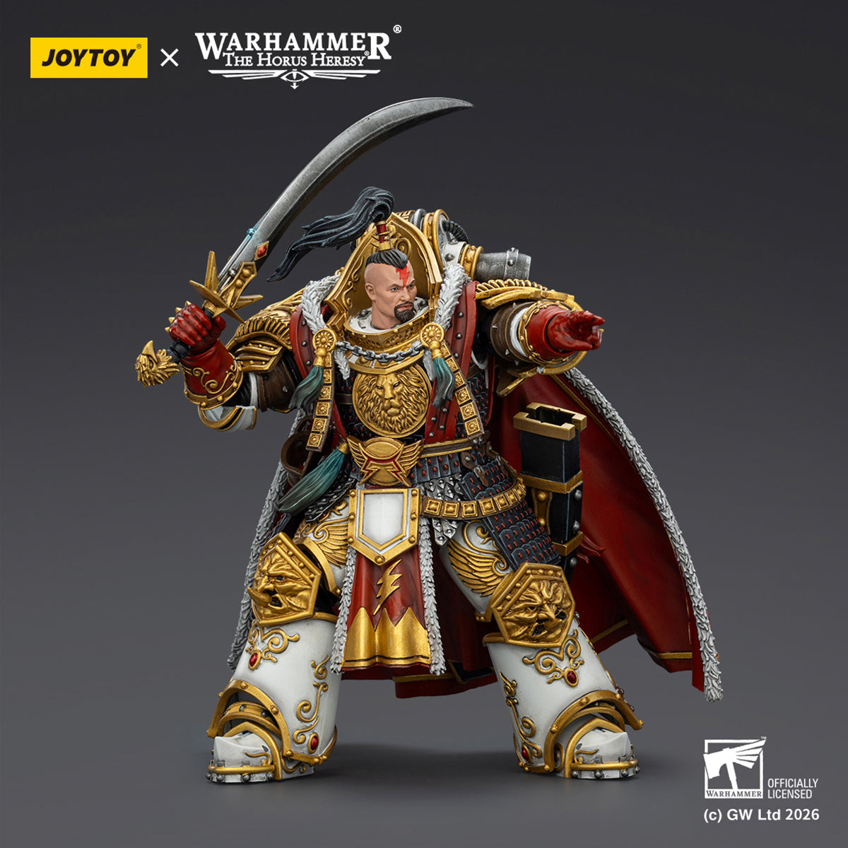 JOYTOY Warhammer JT03363 White Scars Jaghatai Khan Primarch of the Vth Legion 1/18 Scale Action Figure