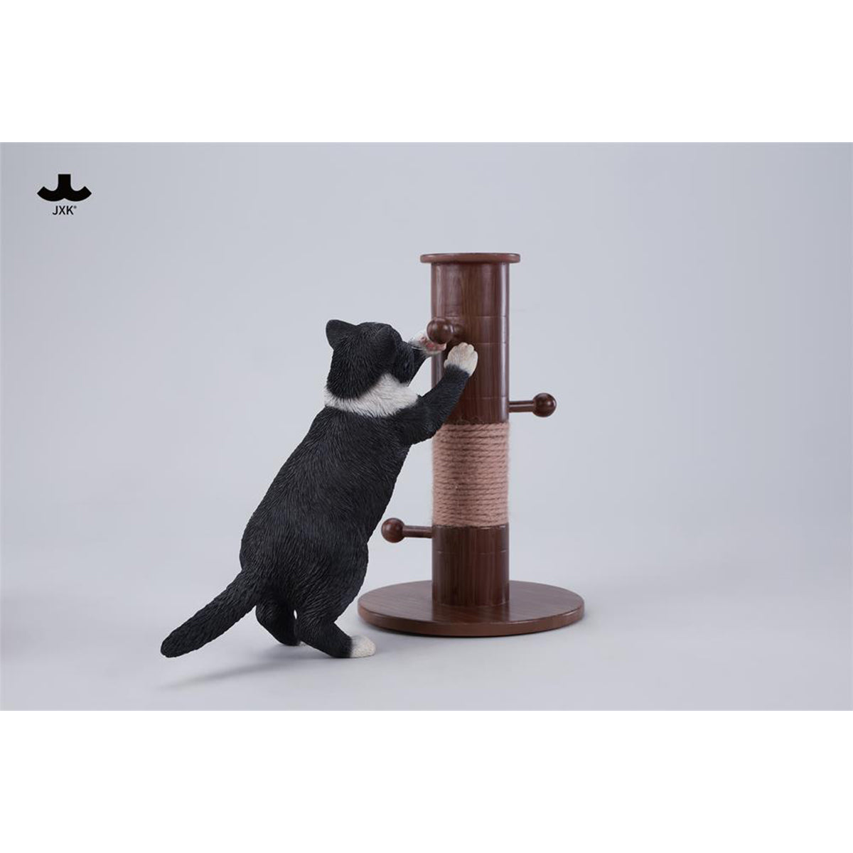 JXK Kung Fu Cat Static Expertly Hand-Painted Lifelike Animal Figurine
