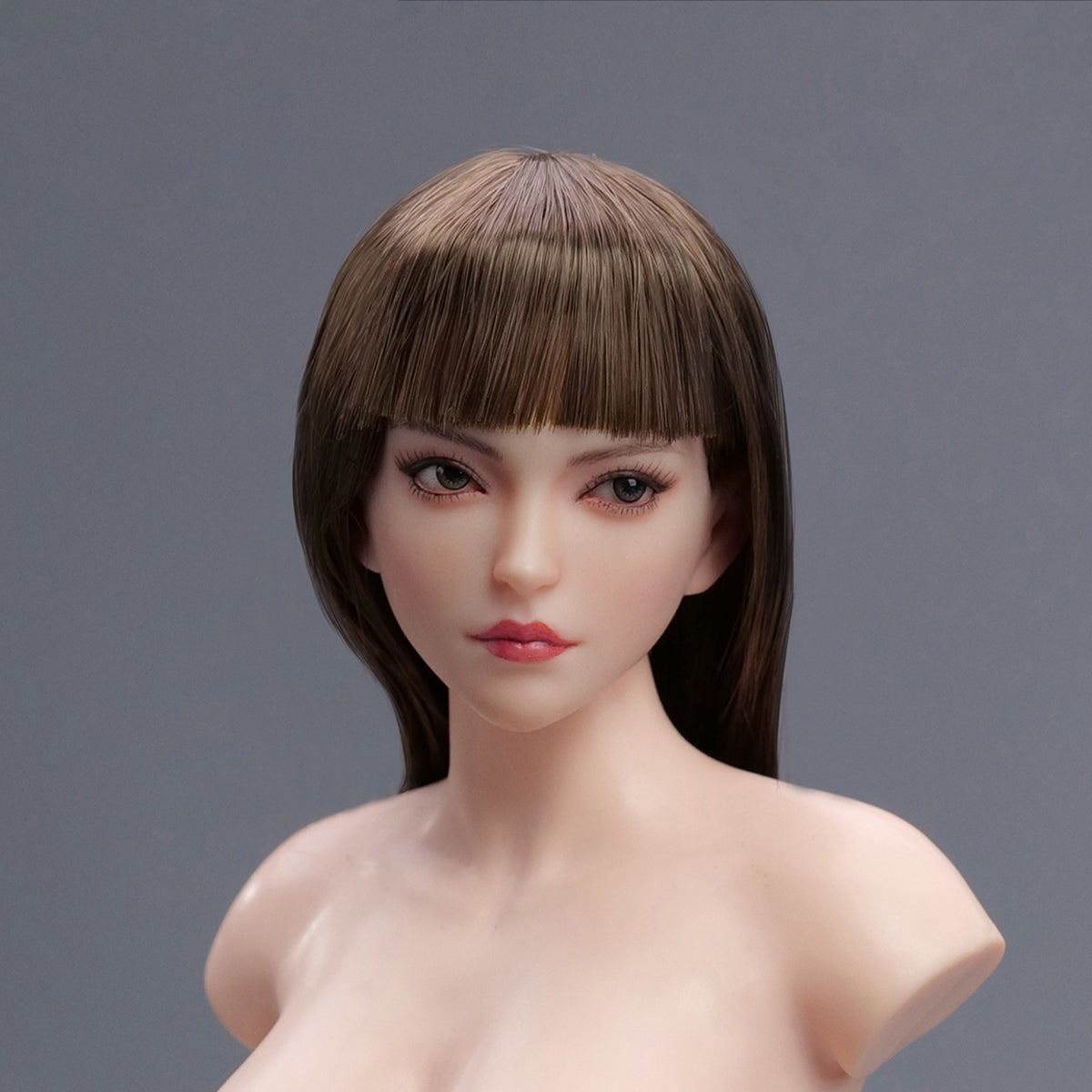 Accesorio para esculpir cabeza de figura de acción YMTOYS: Escultura de cabeza femenina asiática - Xiao Zhao, ojo móvil, para figura miniatura de 30 cm