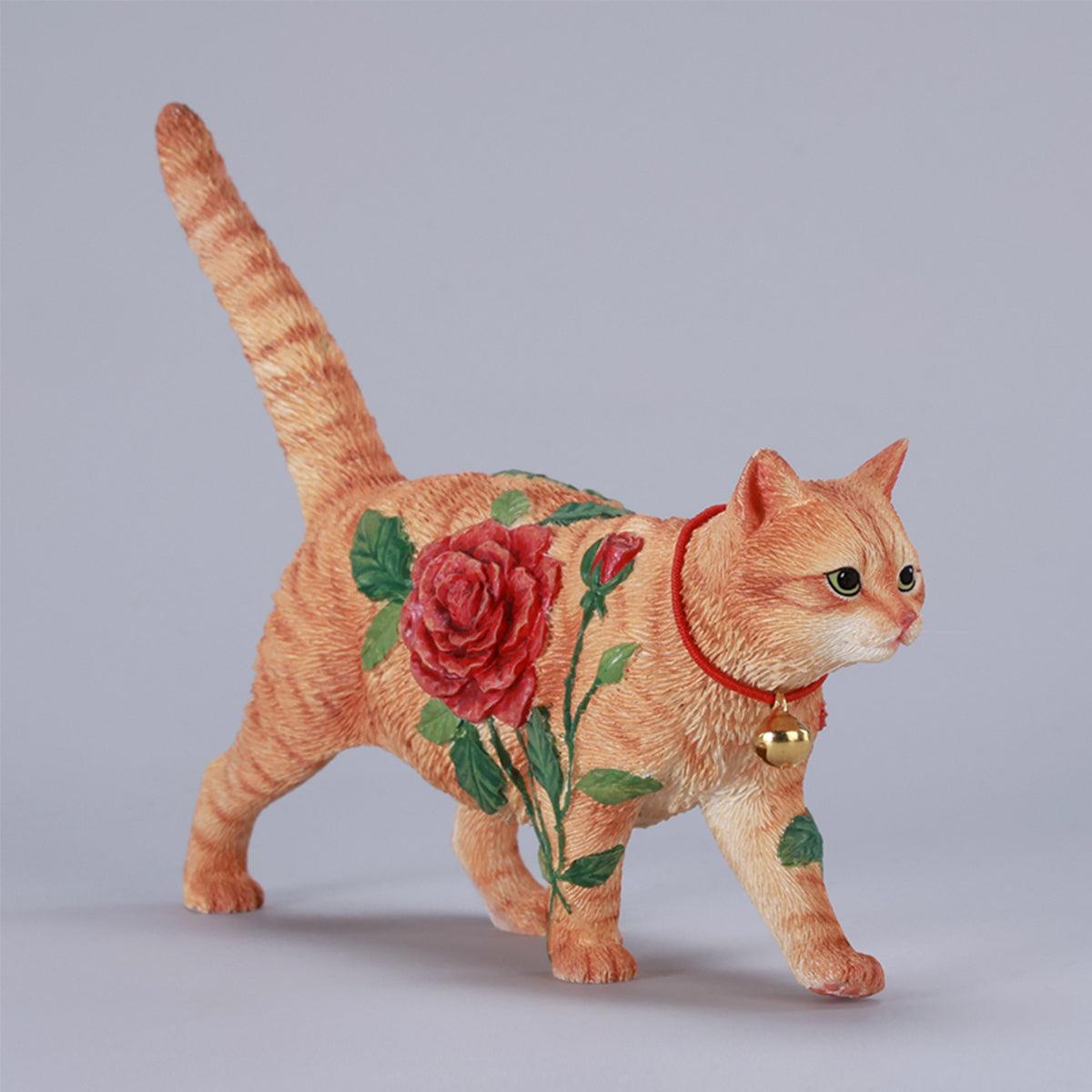 JXK, Rose Cat, Static Animal Figurine