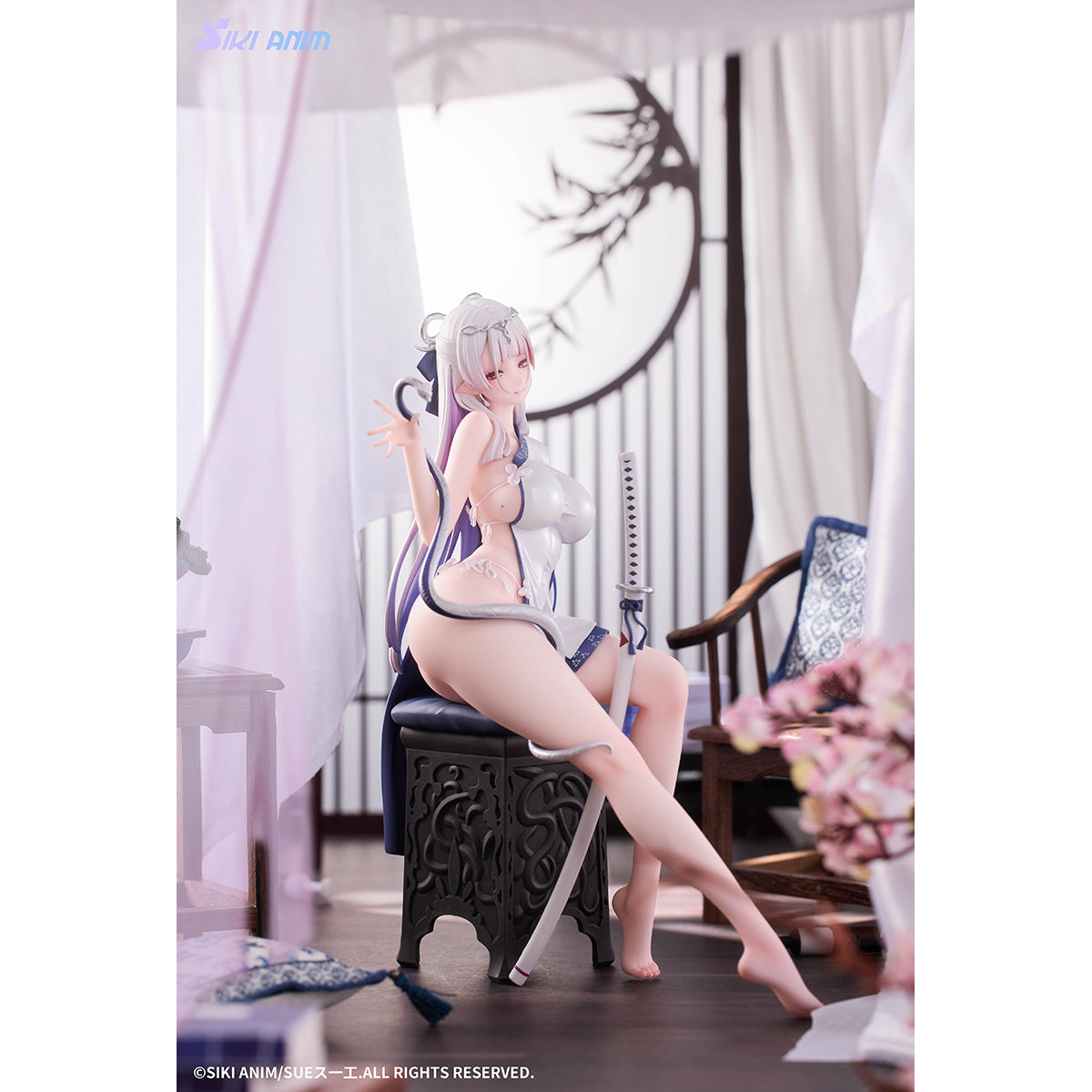 SikiAnim Qing White Snake Color 1/7 Scale Art Figurine