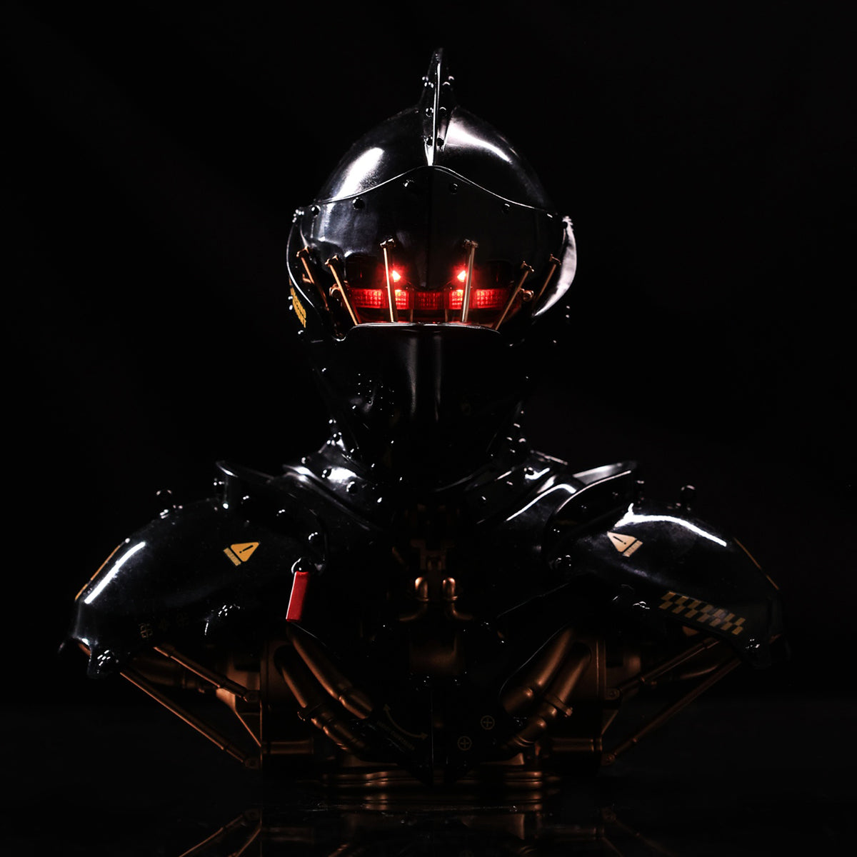 WeArtDoing, Cyber Knight Obsidian Dark/Star Silver/Gleam Void, Art Statue