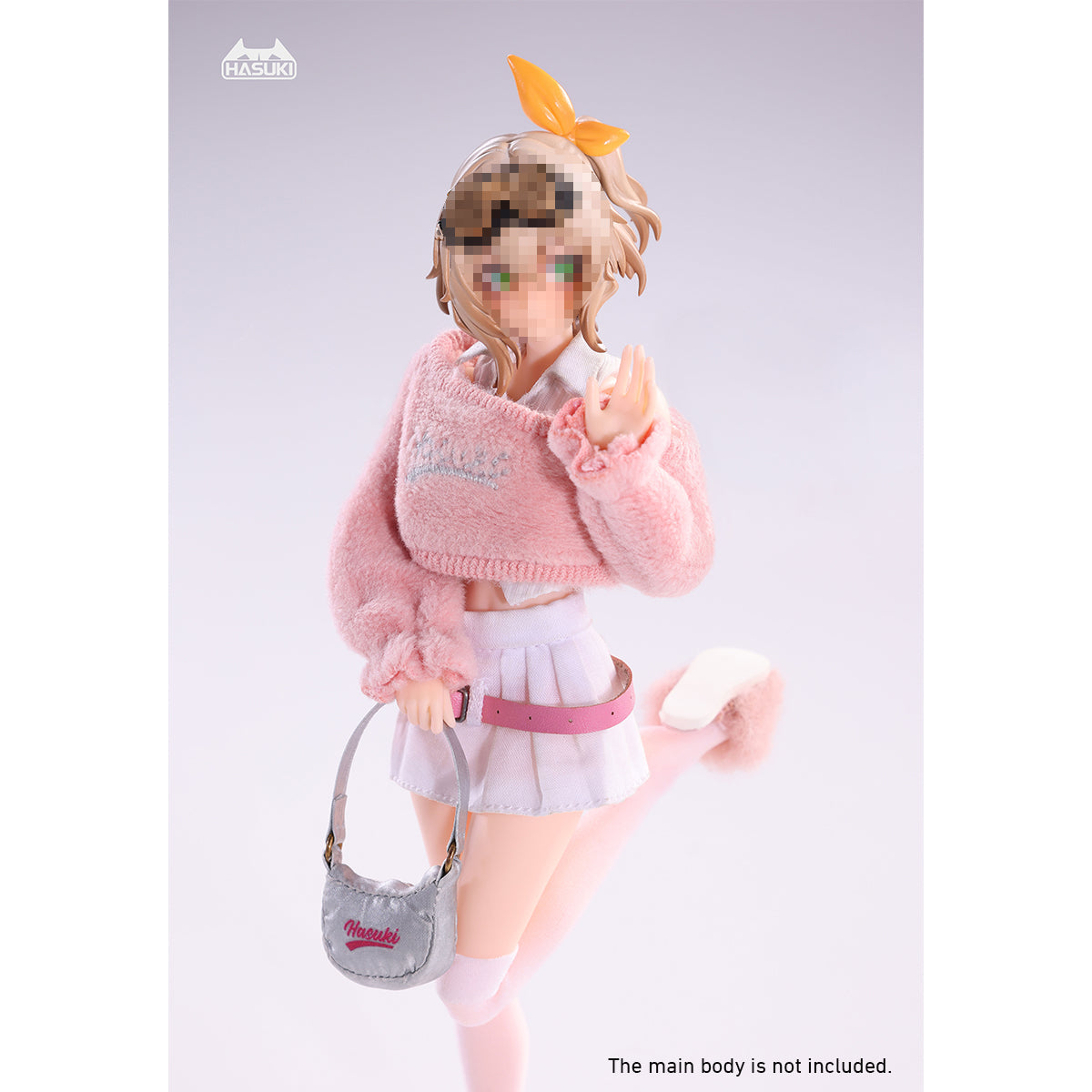 HASUKI Pink Sexy Girl Outfit Set CS020 Doll Clothes Accessory 1/12 Scale Fit Action Figure