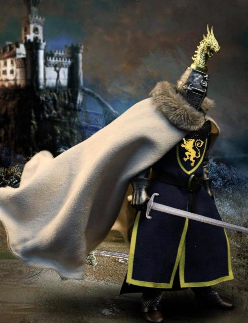 Figura de acción coleccionable FIRE Phoenix: Caballeros Templarios Medievales, miniatura a escala 1:12 FP018 (Caballeros Templarios FP018)