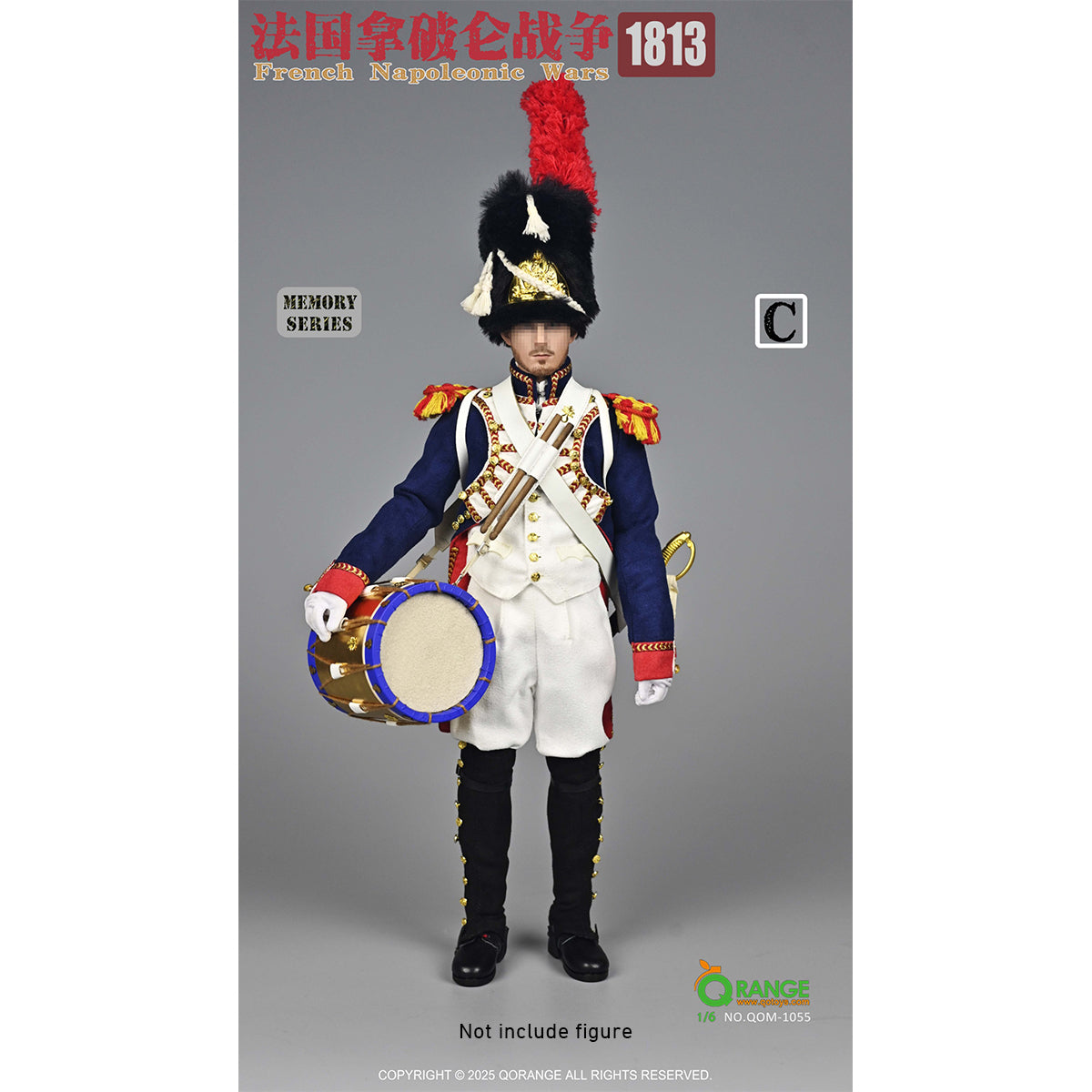 QORANGE QOTOYS Memory Series, French Napoleonic Wars 1813, Doll Clothes Accessory for 12-inches Figurine