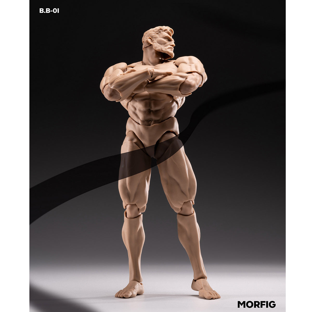MORFIG Muscular Male Articulated Joints B.B-01 1/12 Scale Action Figure Body