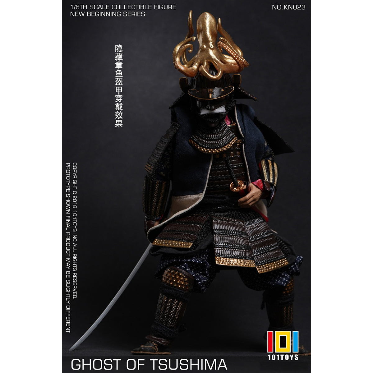 101TOYS KN023 GHOST OF TSUSHIMA Samurai 1/6 Scale New Beginner Series Action Figure