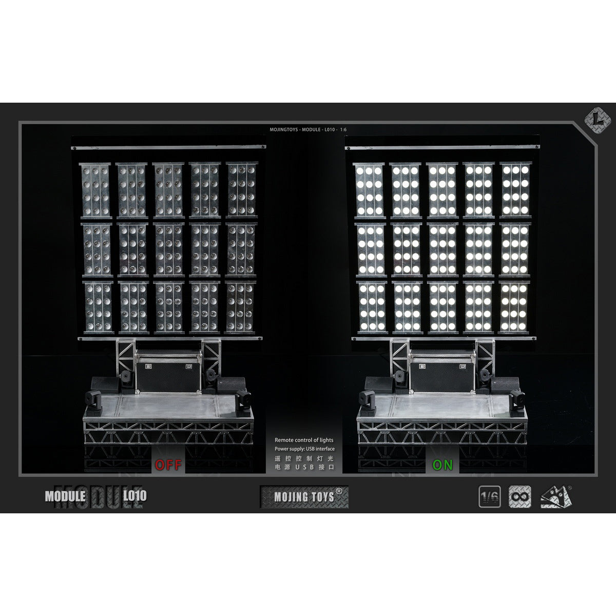 MOjingtoys MJ Dangerous Tour Diorama Scene Base Fit 1/6 Scale 12-inches Action Figure