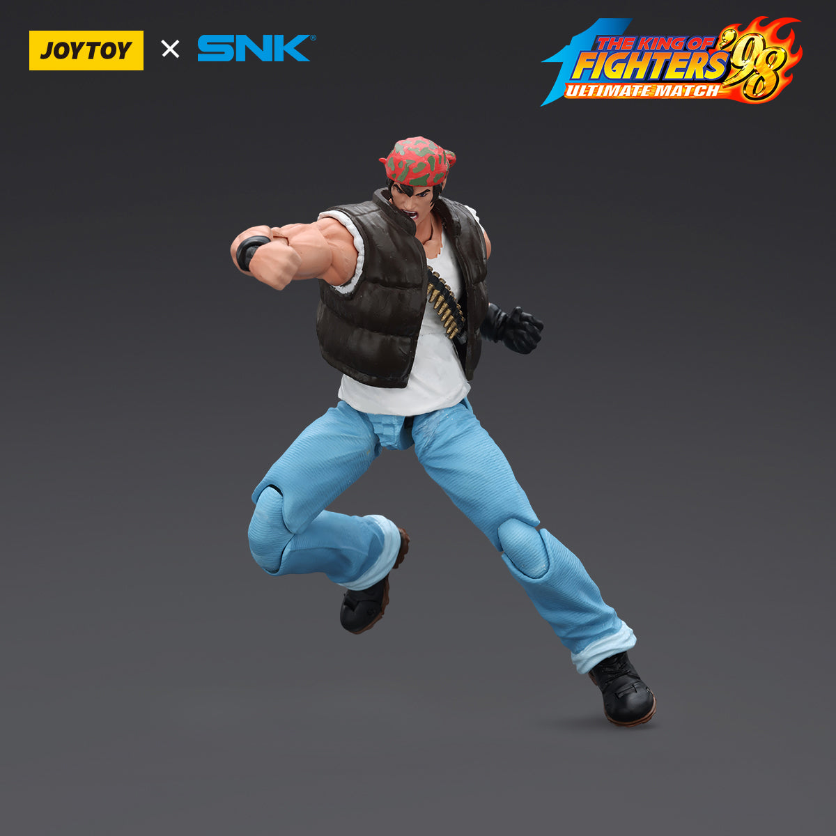 (Only Shipped to the US) JOYTOY SNK 1/18 KOF'98UM Ikari Warriors Team Ralf Jones JT01710 Action Figures