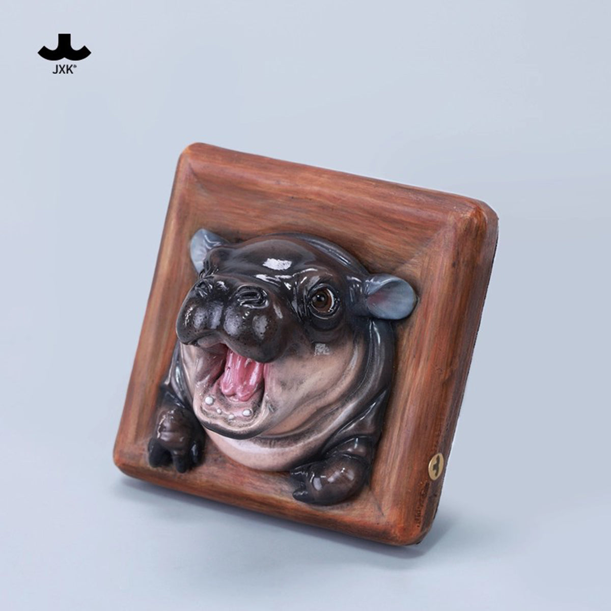 JXK, Baby Hippo Fridge Magnet:MooDeng, Static Animal Figurine