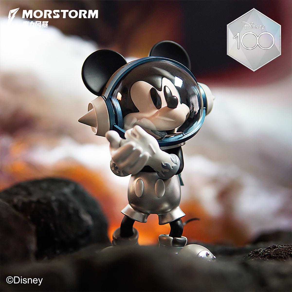 MORSTORM Disney 100th Anniversary Series Space Mickey Art Statue