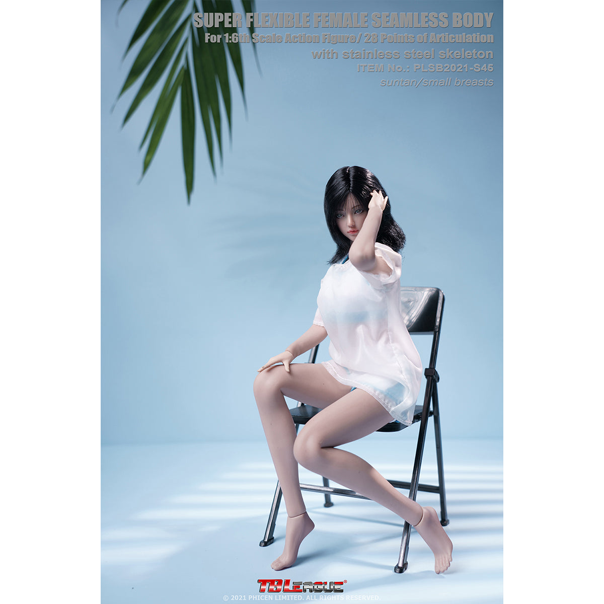 TBLeague Seamless Female Small Bust Anime Type S44 S45 Detachable Feet with Head Sculpt 1/6 Scale Action Figure Body