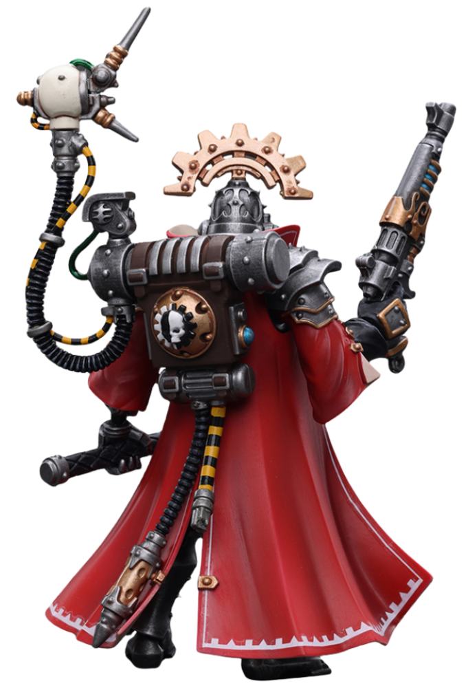 JoyToy Warhammer 40K Figurine à collectionner : Adeptus Mechanicus Skitarii Marshal à l'échelle 1/18.
