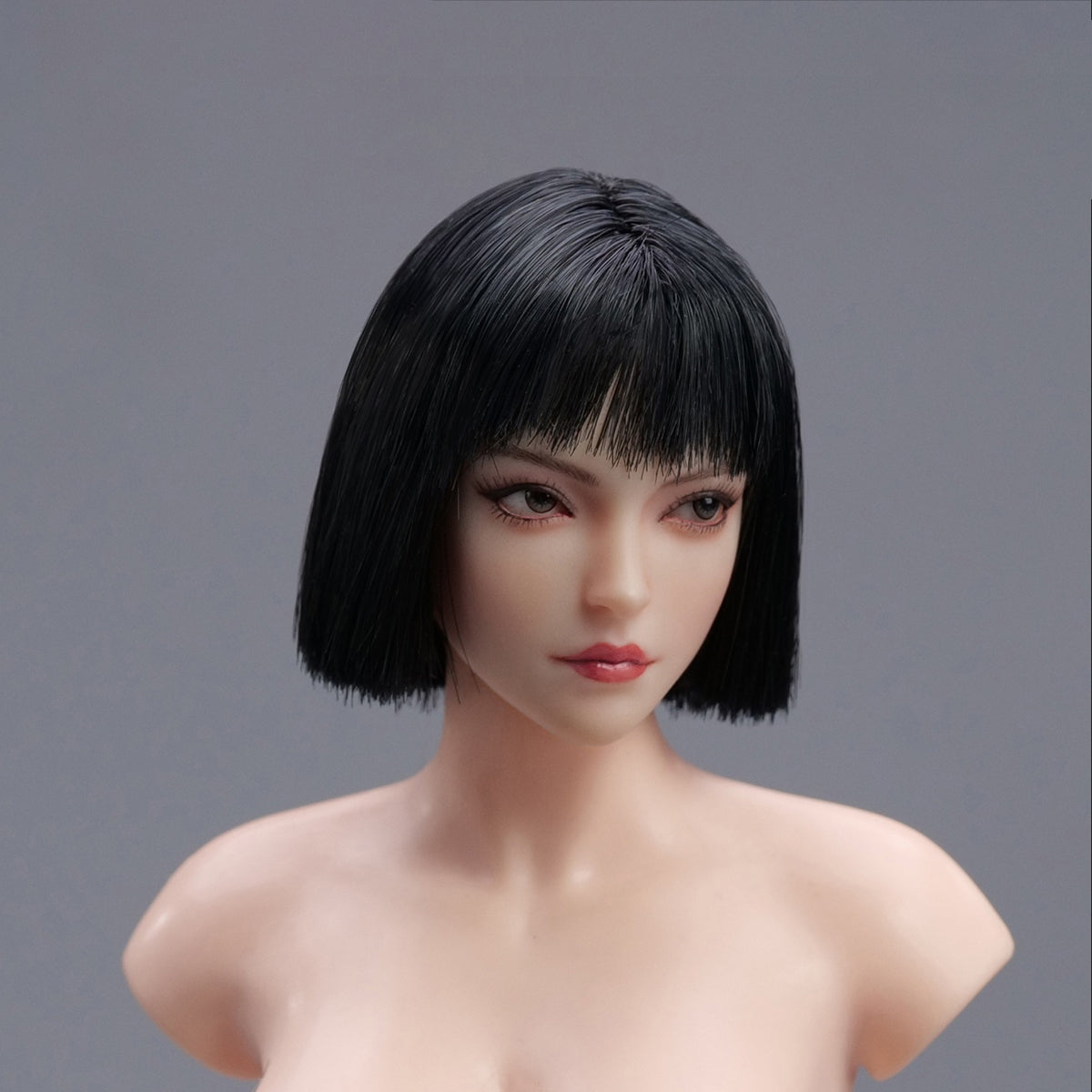 Accesorio para esculpir cabeza de figura de acción YMTOYS: Escultura de cabeza femenina asiática - Xiao Zhao, ojo móvil, para figura miniatura de 30 cm
