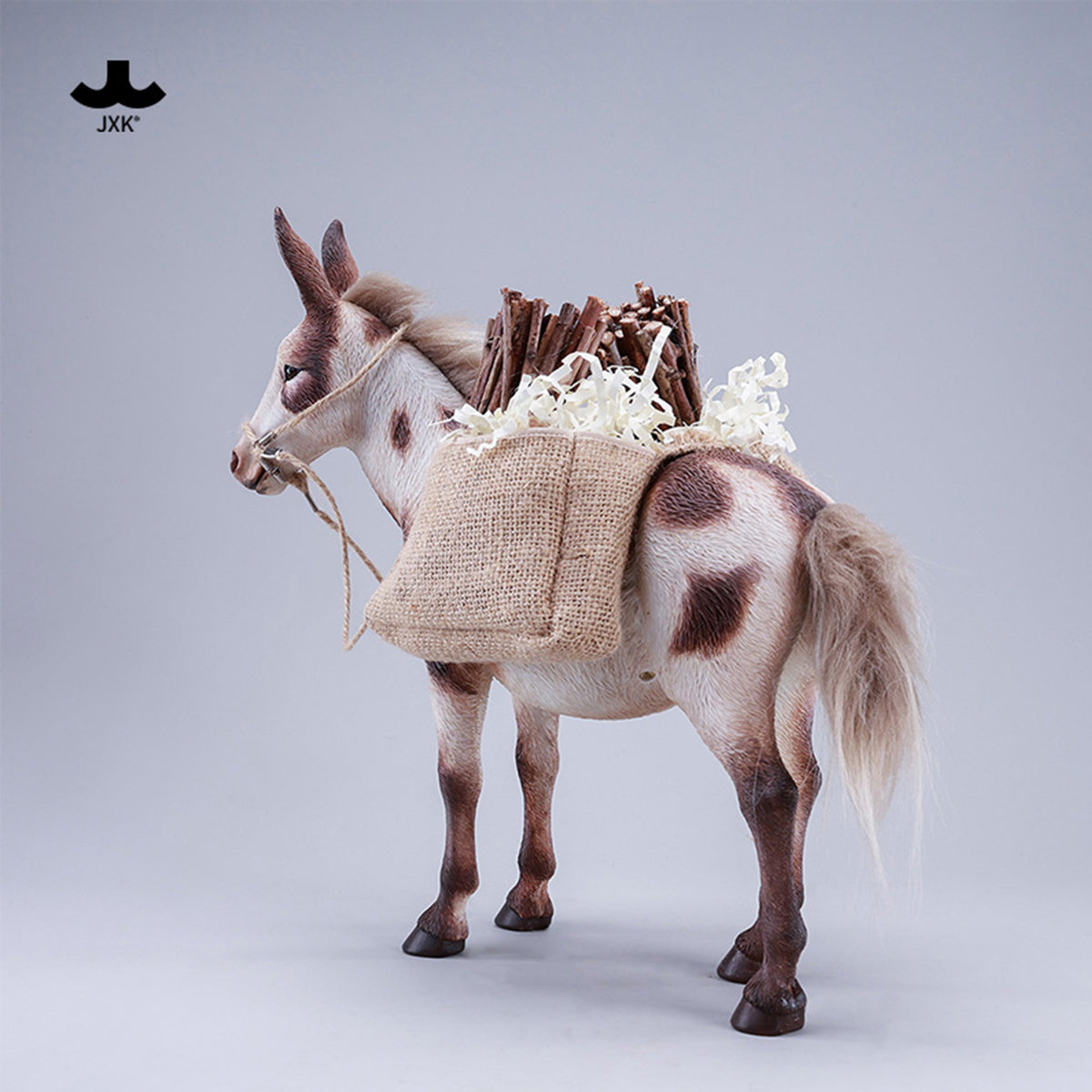 JXK MULE Static Expertly Hand-Painted Lifelike 1/6 Scale Animal Figurine