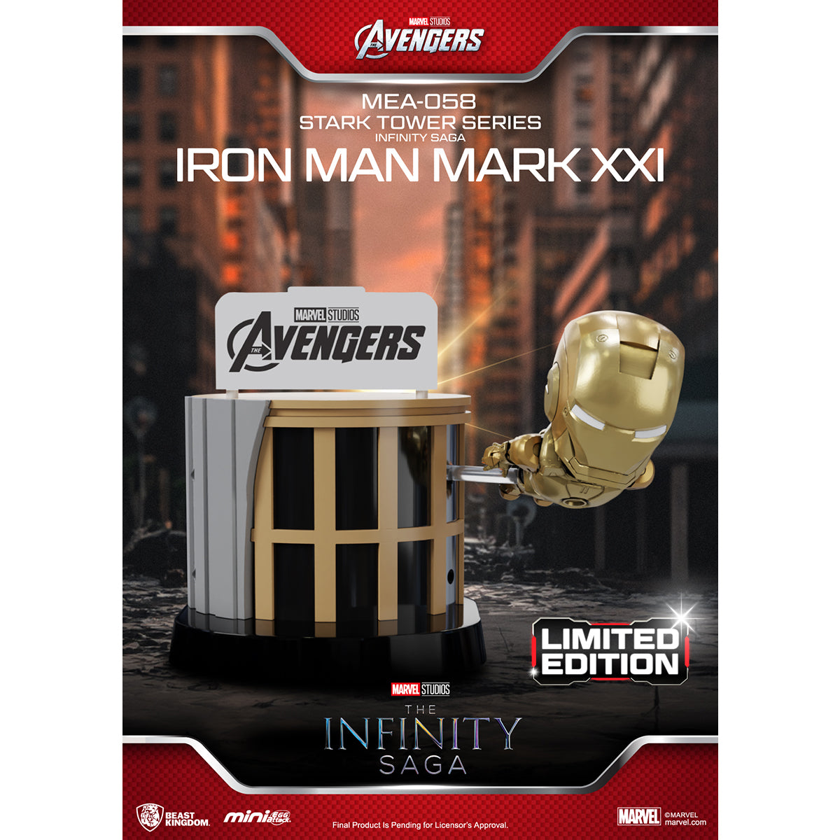 Beast Kingdom MEA-058 The Infinity Saga Stark Tower Series Randomly Single Blind Box Figure
