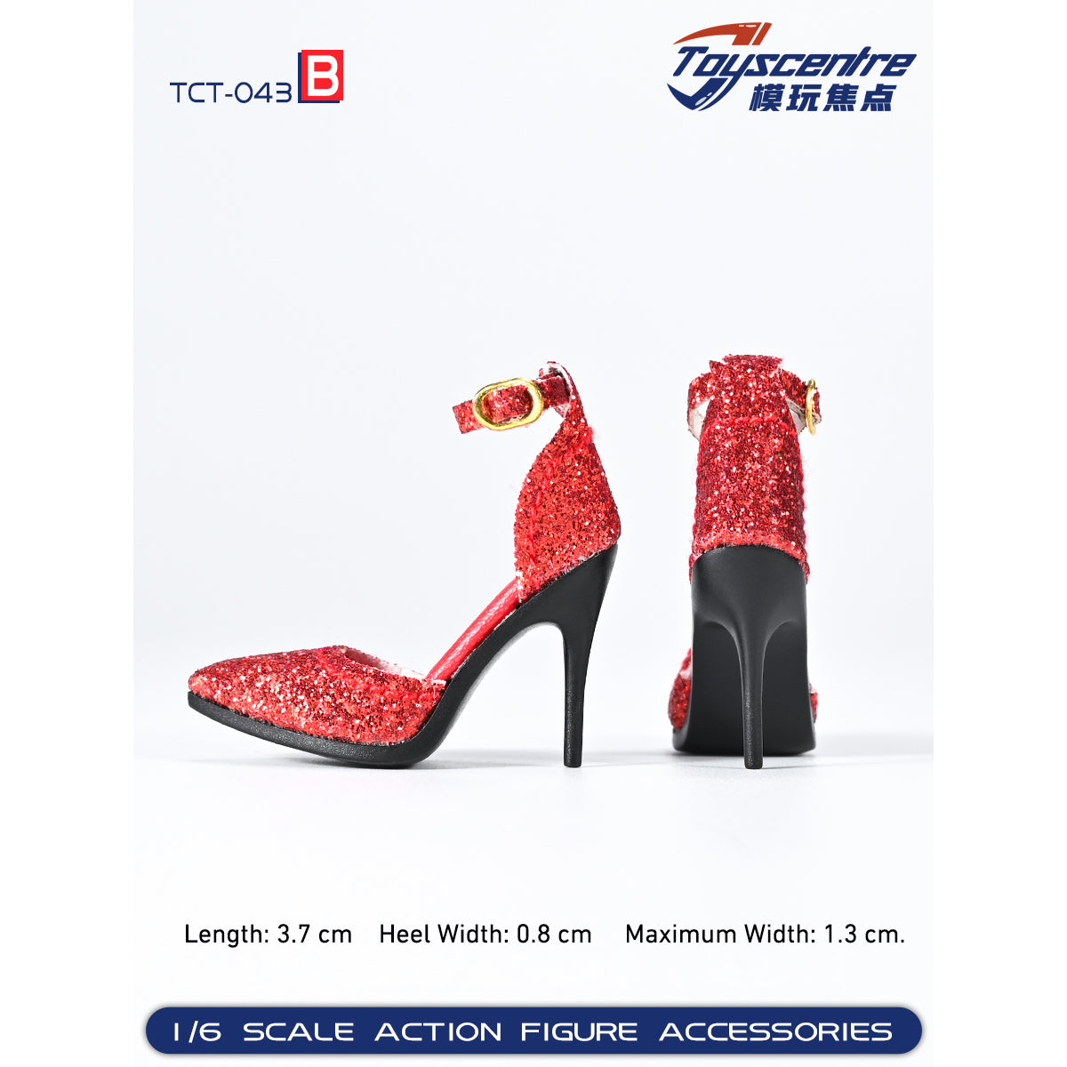 Toyscentre, Female High-Heeled Sandal Shoes, 1/6 Scale Doll Accessory for 12-inches Figure