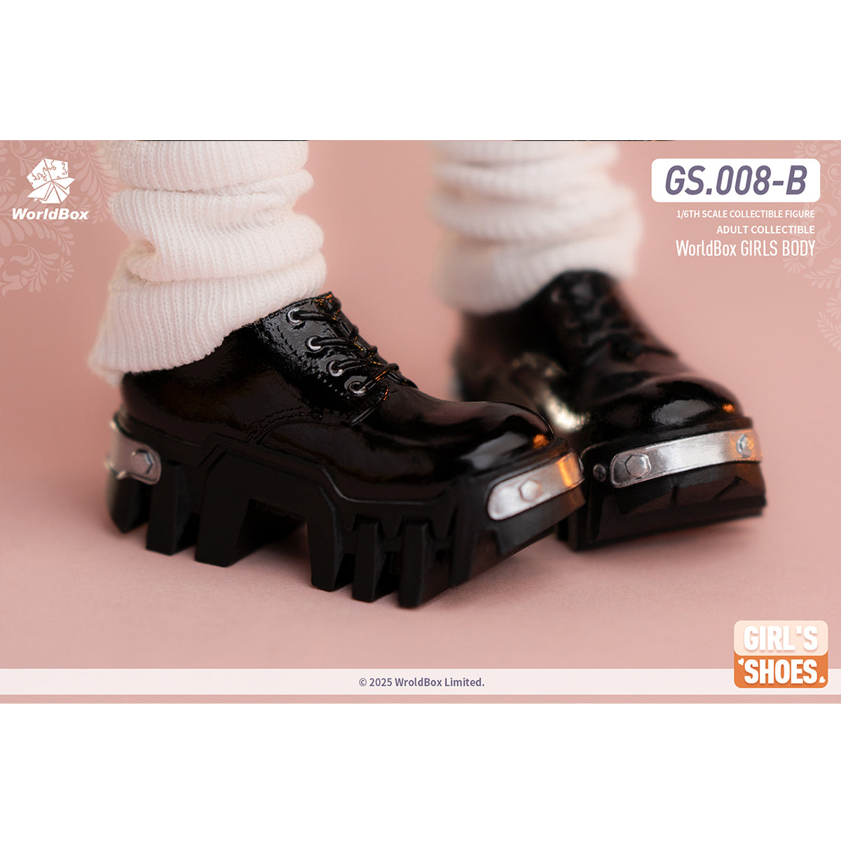 Worldbox Dual‑Wear Bulldozer‑Style Boots GS008 Doll Accessory 1/6 Scale Fit Action Figure