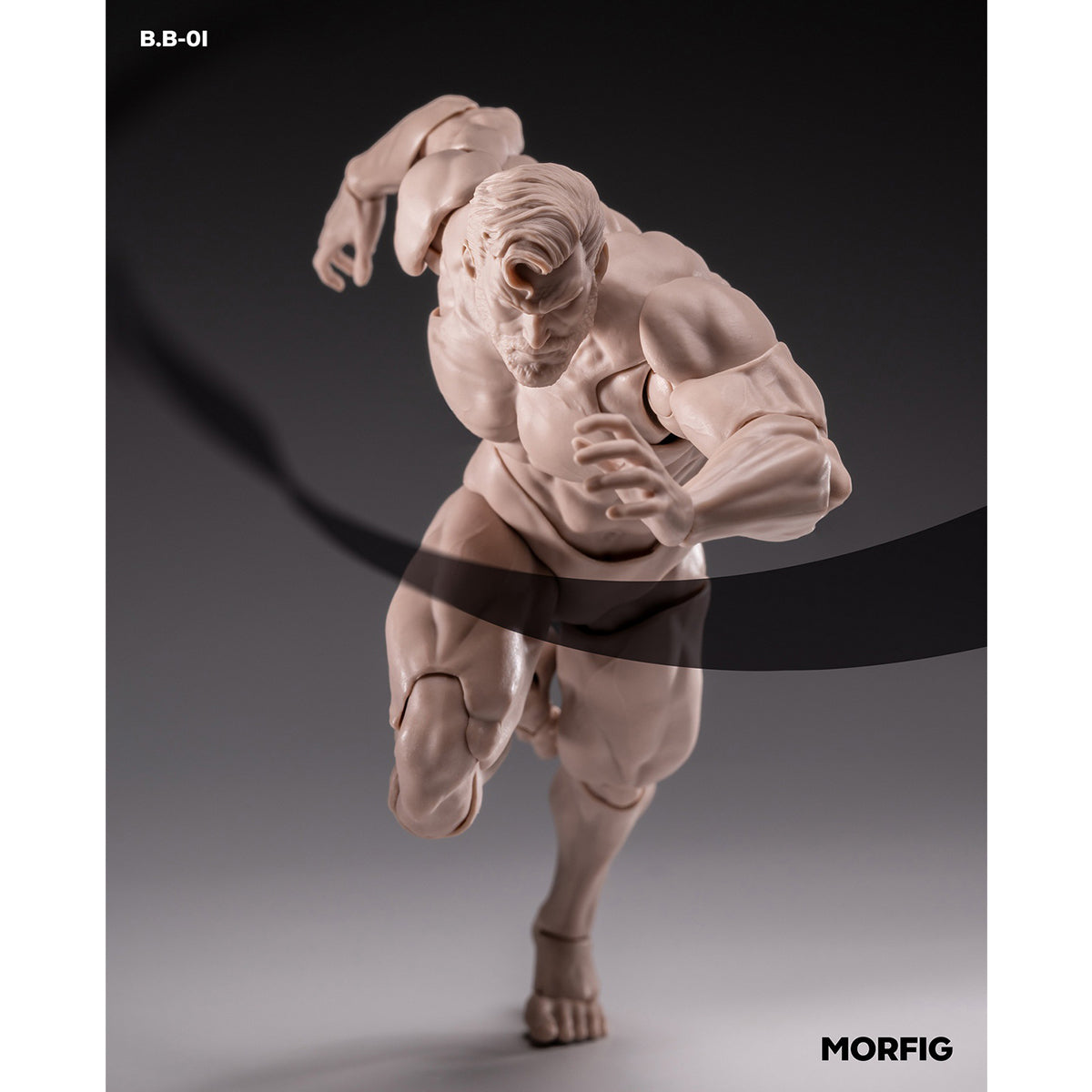 MORFIG Muscular Male Articulated Joints B.B-01 1/12 Scale Action Figure Body