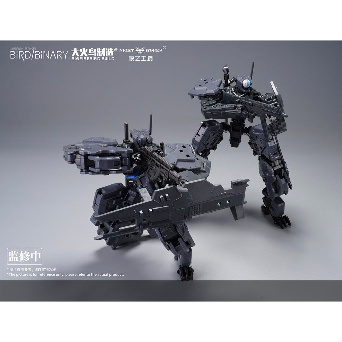 Big Firebird, BIRD/BINARY Code Blue Flycatcher & Incendiary Armor Accessory Pack Set, Assembly Model Kits