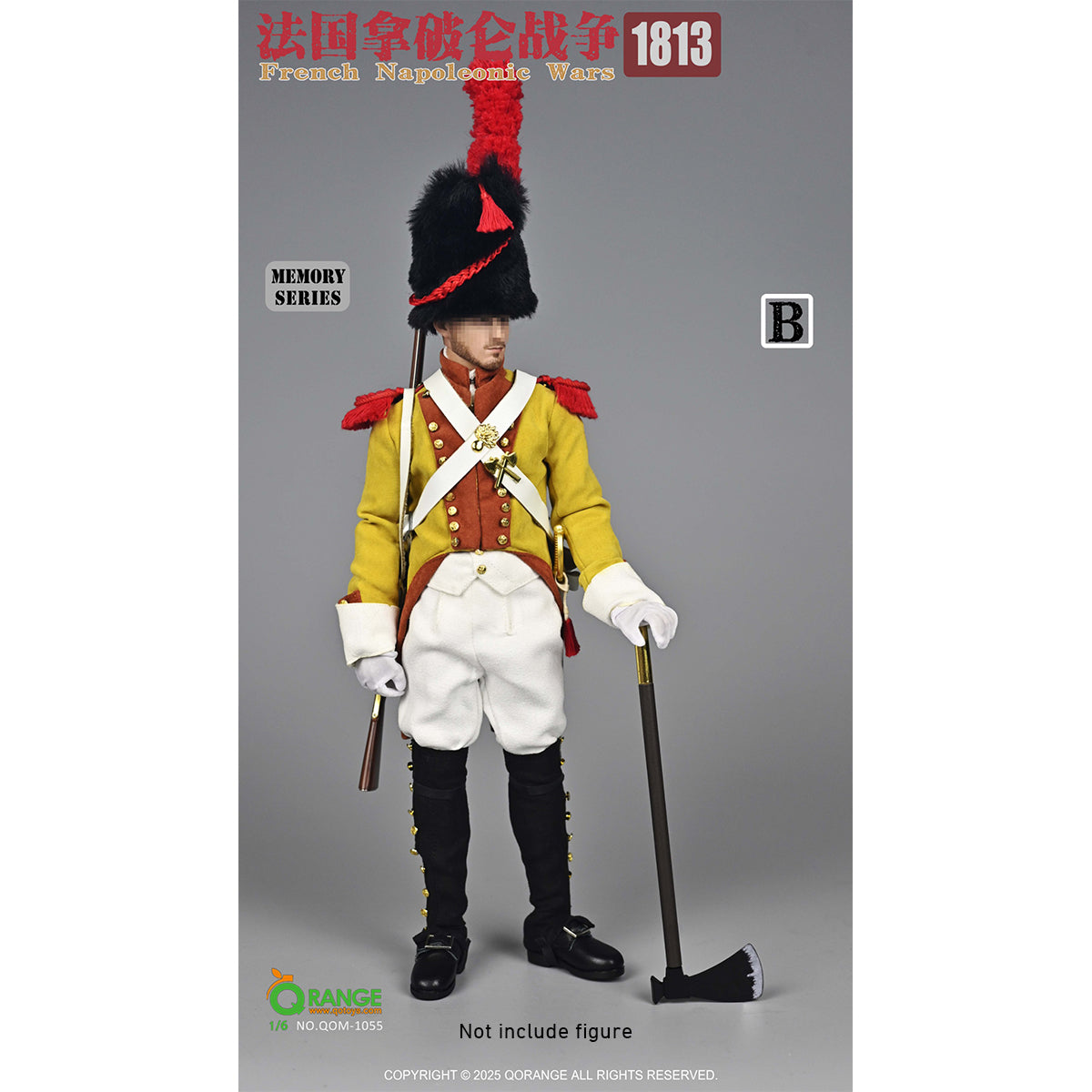 QORANGE QOTOYS Memory Series, French Napoleonic Wars 1813, Doll Clothes Accessory for 12-inches Figurine