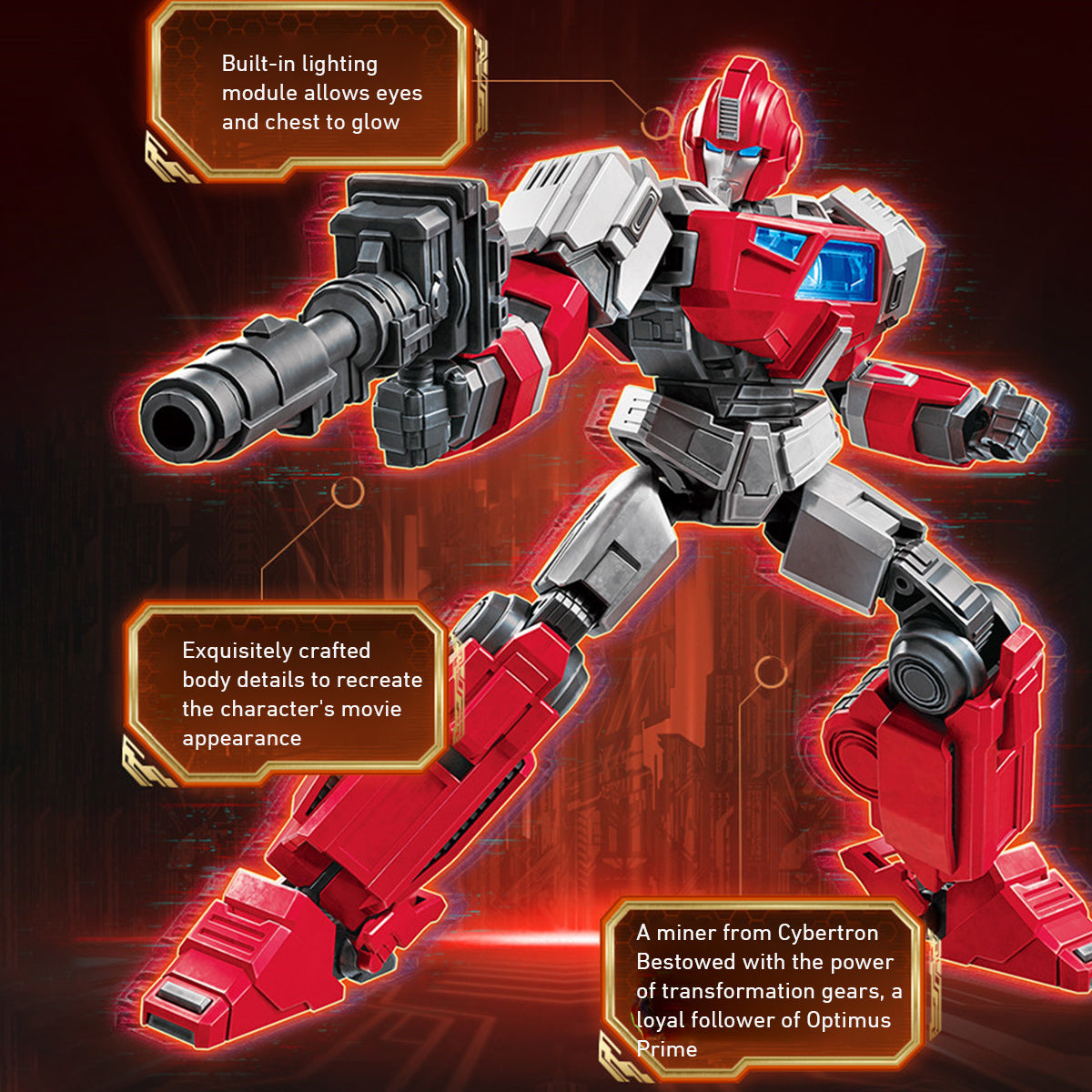 Transformers One de la serie Blokees Champion: kits de modelos de ensamblaje de Ironhide