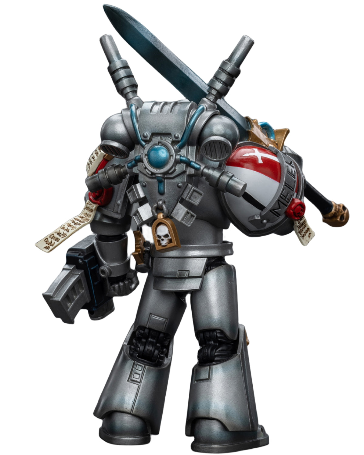 JoyToy Warhammer 40K : Grey Knights Interceptor Squad Interceptor avec Storm Bolter et Nemesis Force Sword Figurines d'action