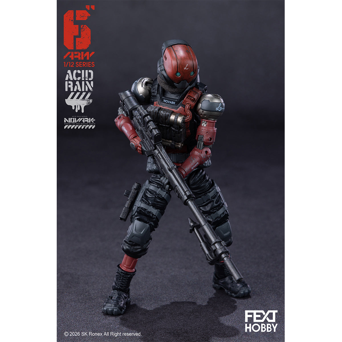 FEXT HOBBY Acid Rain World: Novark FXH-AR-005 Valerius FXH-AR-006 NVK Escort-L FXH-AR-001 Red Locust 1/12 Scale Action Figure