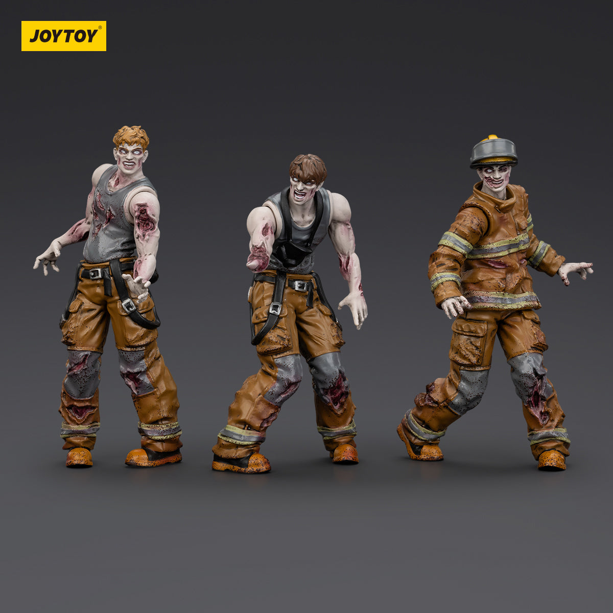 (Only Shipped to the US) JOYTOY 1/25 Dark Source Zombie Figure Firefighters JT01598 Action Figures