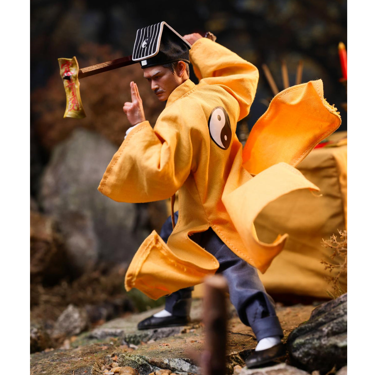 Mountain Studio Yellow Robe Hero Mr. Vampire Uncle Yingshu 1/12 Scale Action Figure