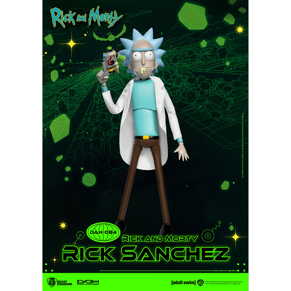 Beast Kingdom DAH-084 Rick and Morty Rick Sanchez Action Figure