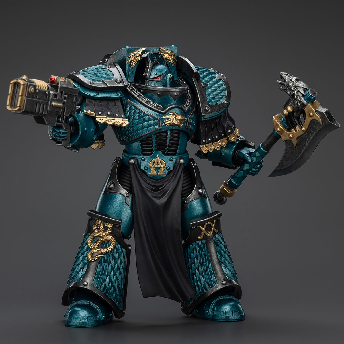 (Only Shipped to the US) JOYTOY Alpha Legion Lernaean Terminator with Volkite Charger 1/18 Warhammer The Horus Heresy Action Figures