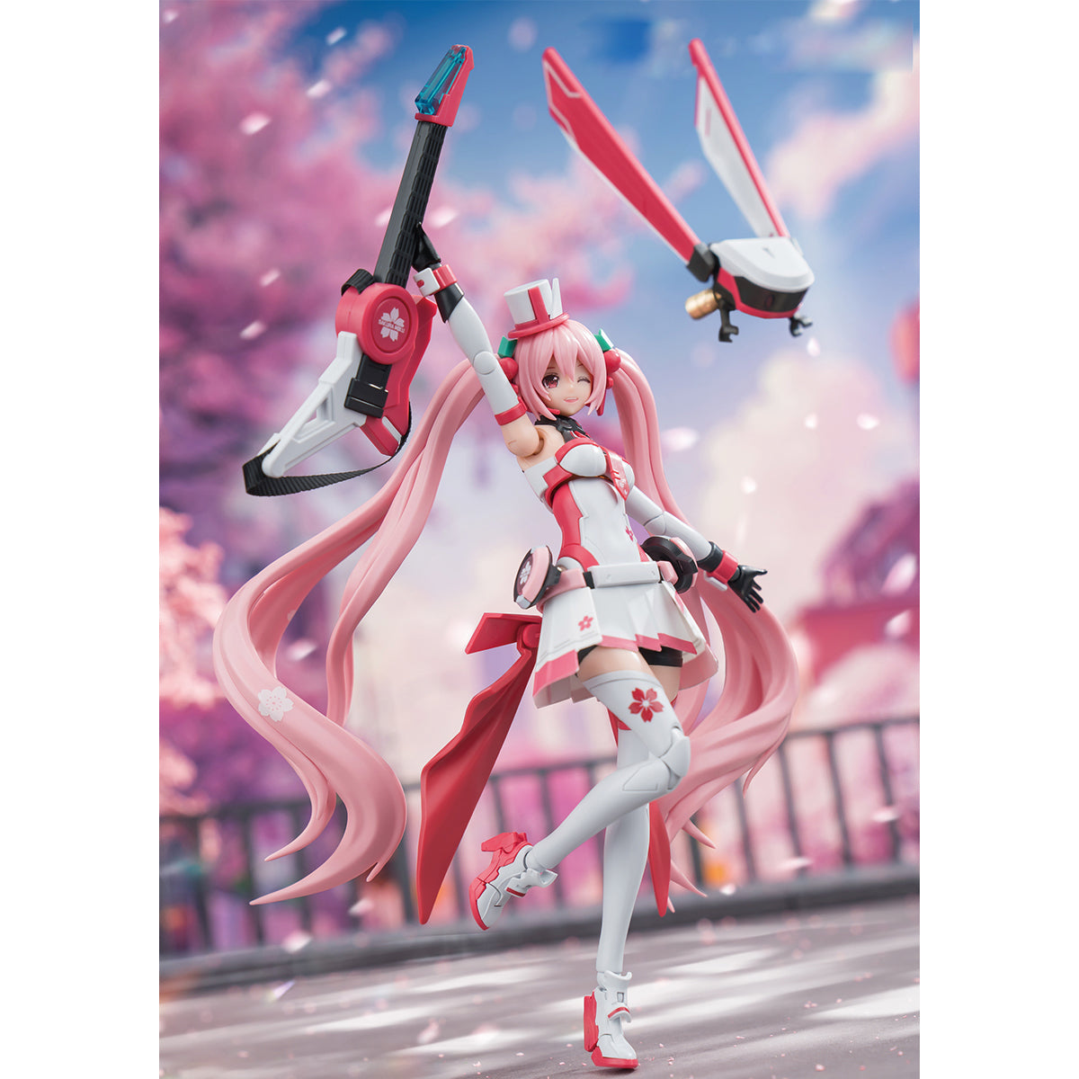 SOSKILL Sakura Hatsune Miku Pink Sonic Boom Assembly Model Kits