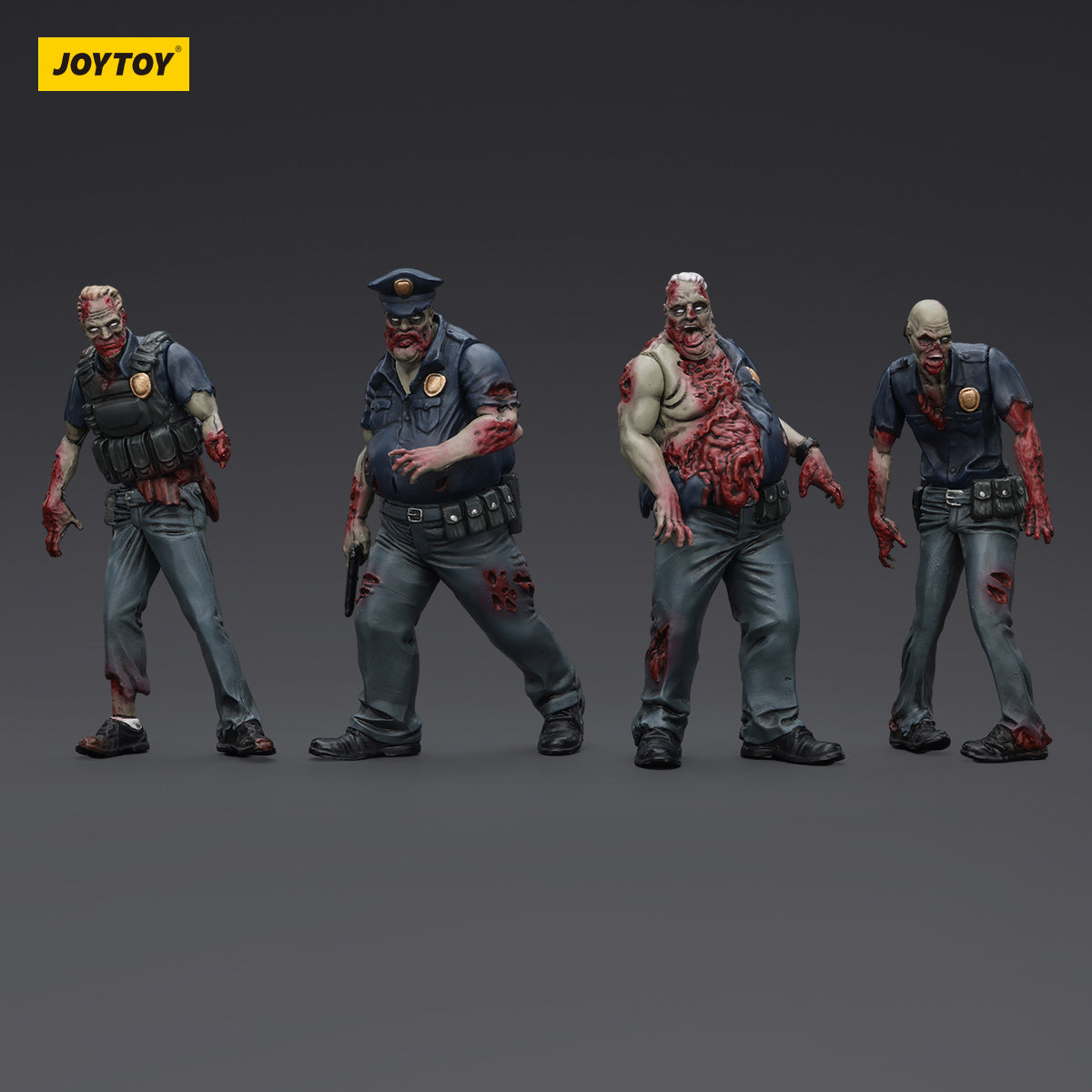 (Only Shipped to the US) JOYTOY 1/25 Dark Source Zombie Fiqure Police (Male) JT01635 Action Figures