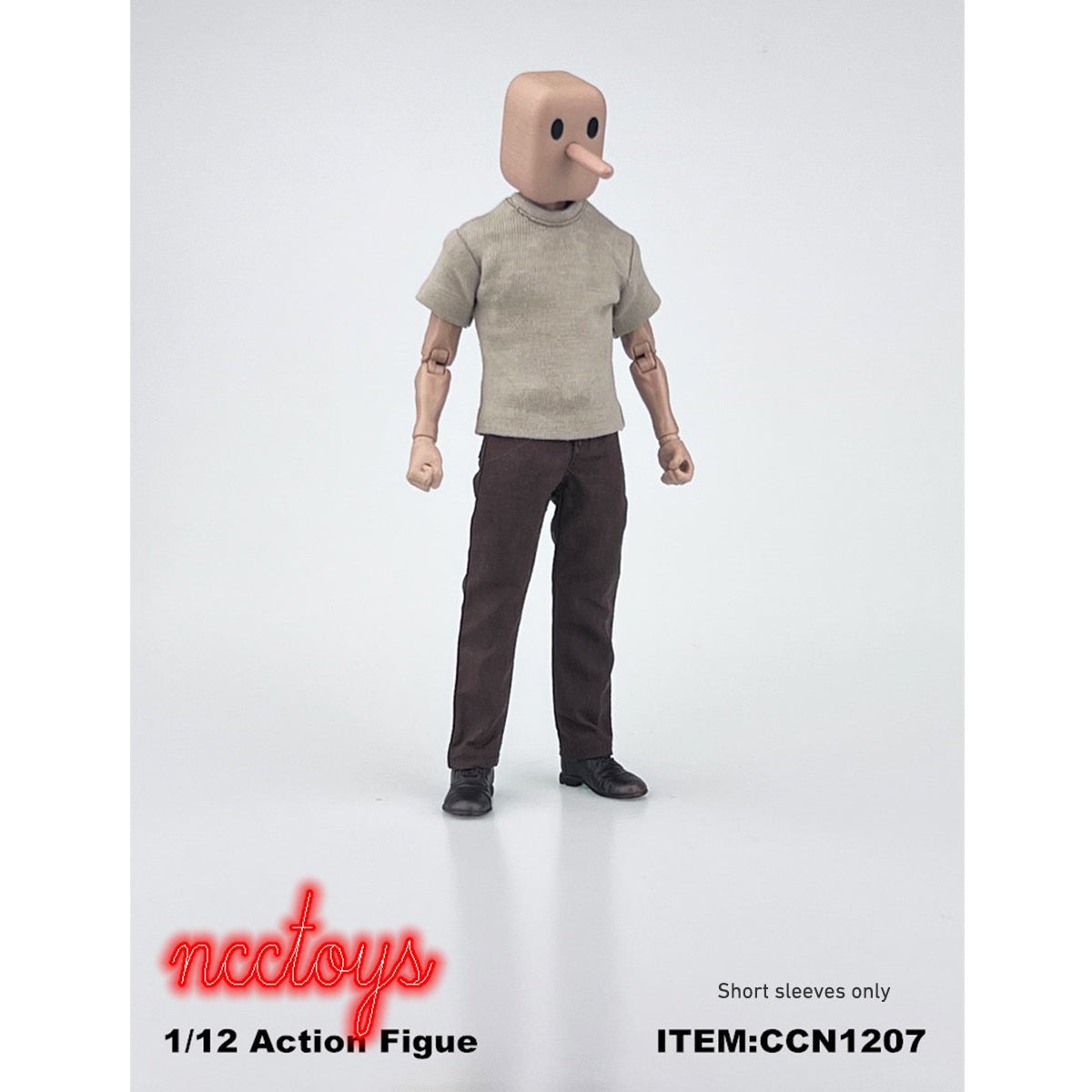 ITEM Male T-shirt CCN1207 Doll Clothes Accessory Fit 1/12 Scale 6-inches NW SHF 3A DAM Figure