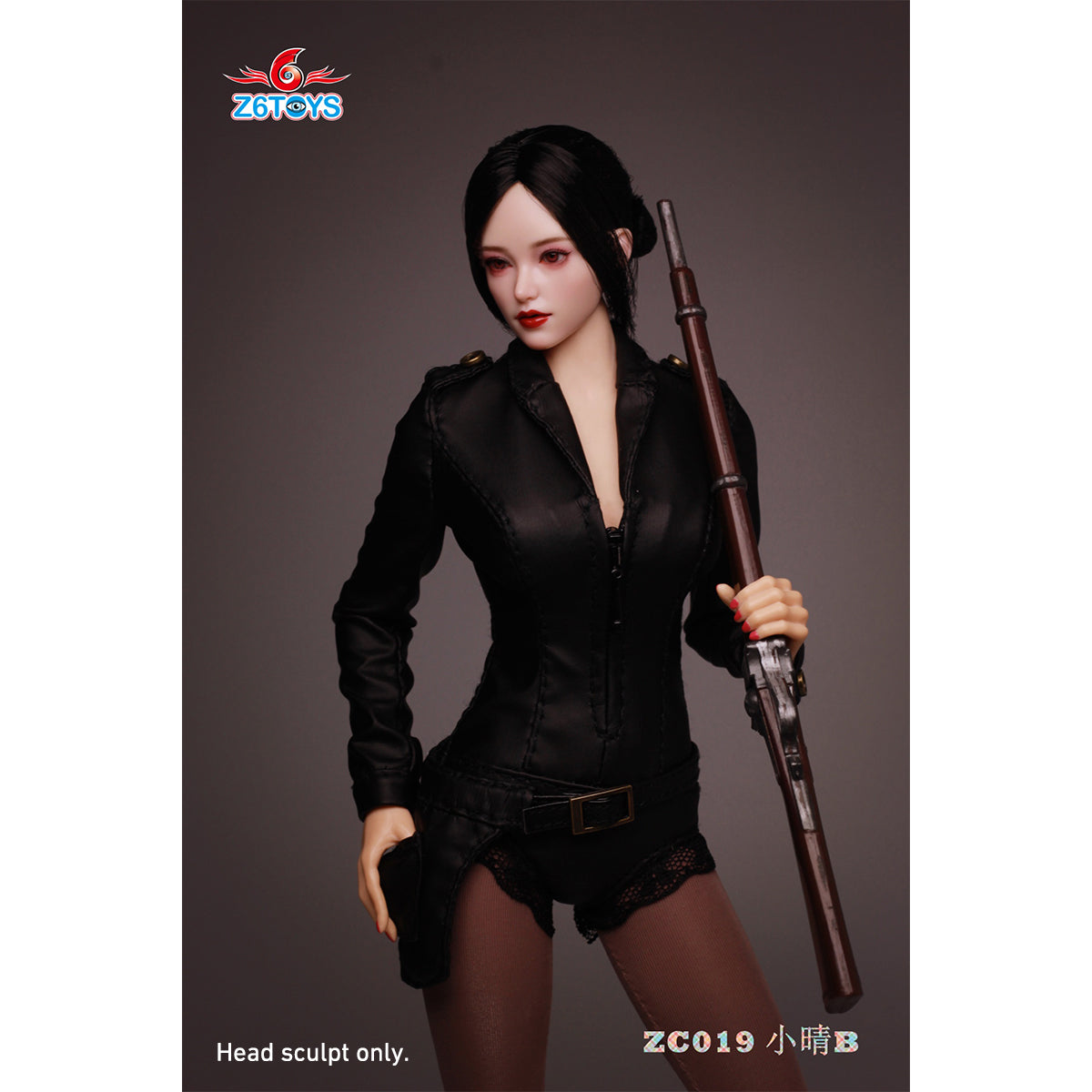 Z6TOYS Asian Movable Eye Female Xiaoqing Head Sculpt Accessory Fit 1/6 Scale 12-inches Figure