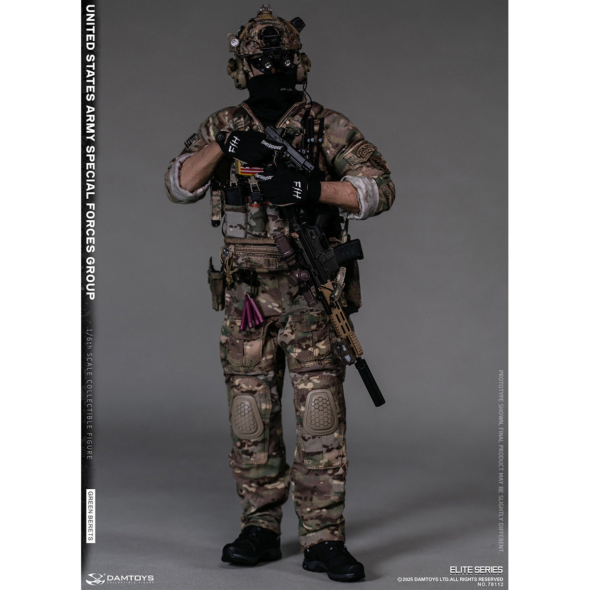 DAMTOYS NO.78112 UNITED STATES ARMY SPECIAL FORCES GROUP (Green Berets) 1/6 Scale Action Figure