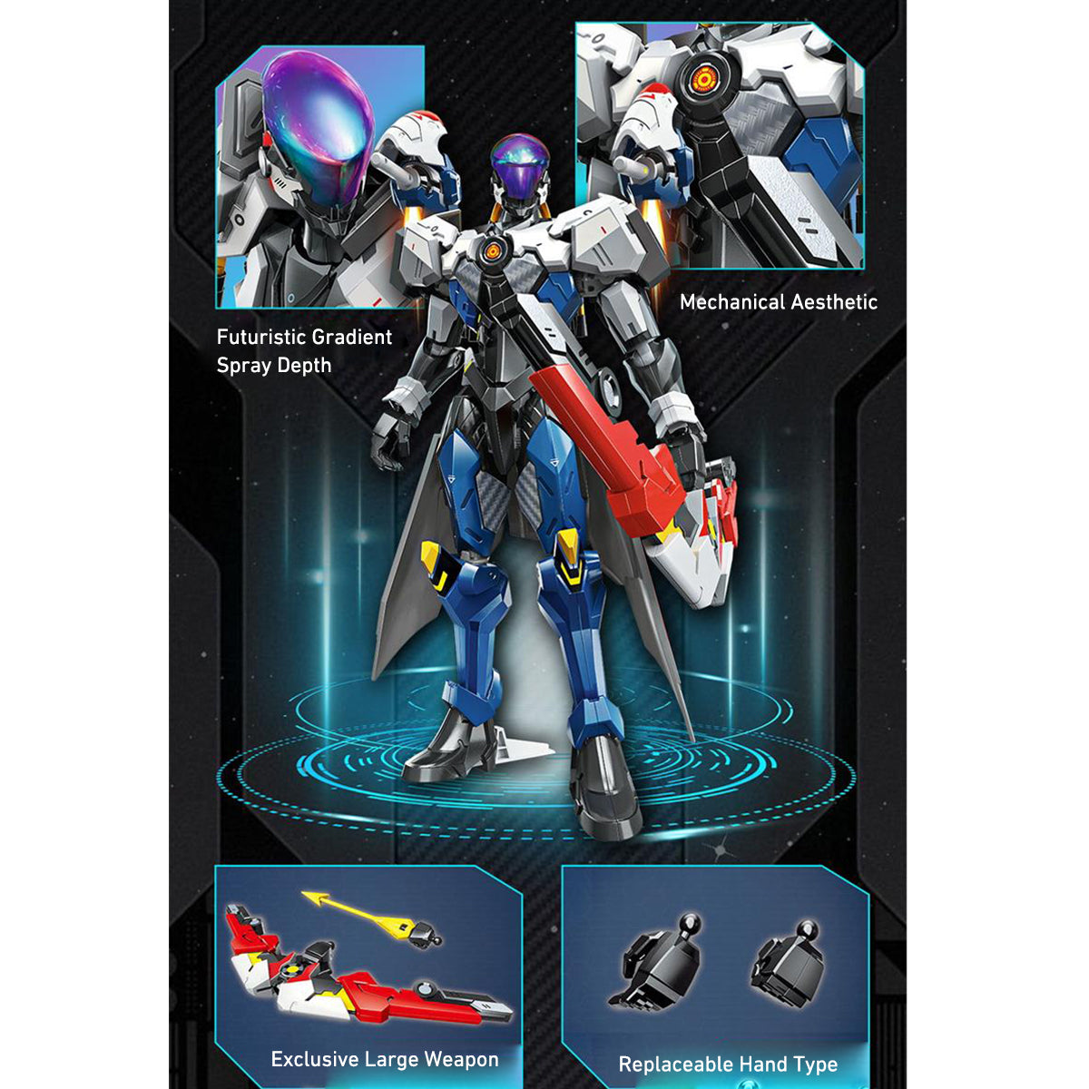 Fondjoy, Honor of Kings: Lv Bu/Xiahou Dun/Zhao Yun/Mozi/Kai/Hou Yi/Dun Shan/Sun Wukong, Assembly Model Kits