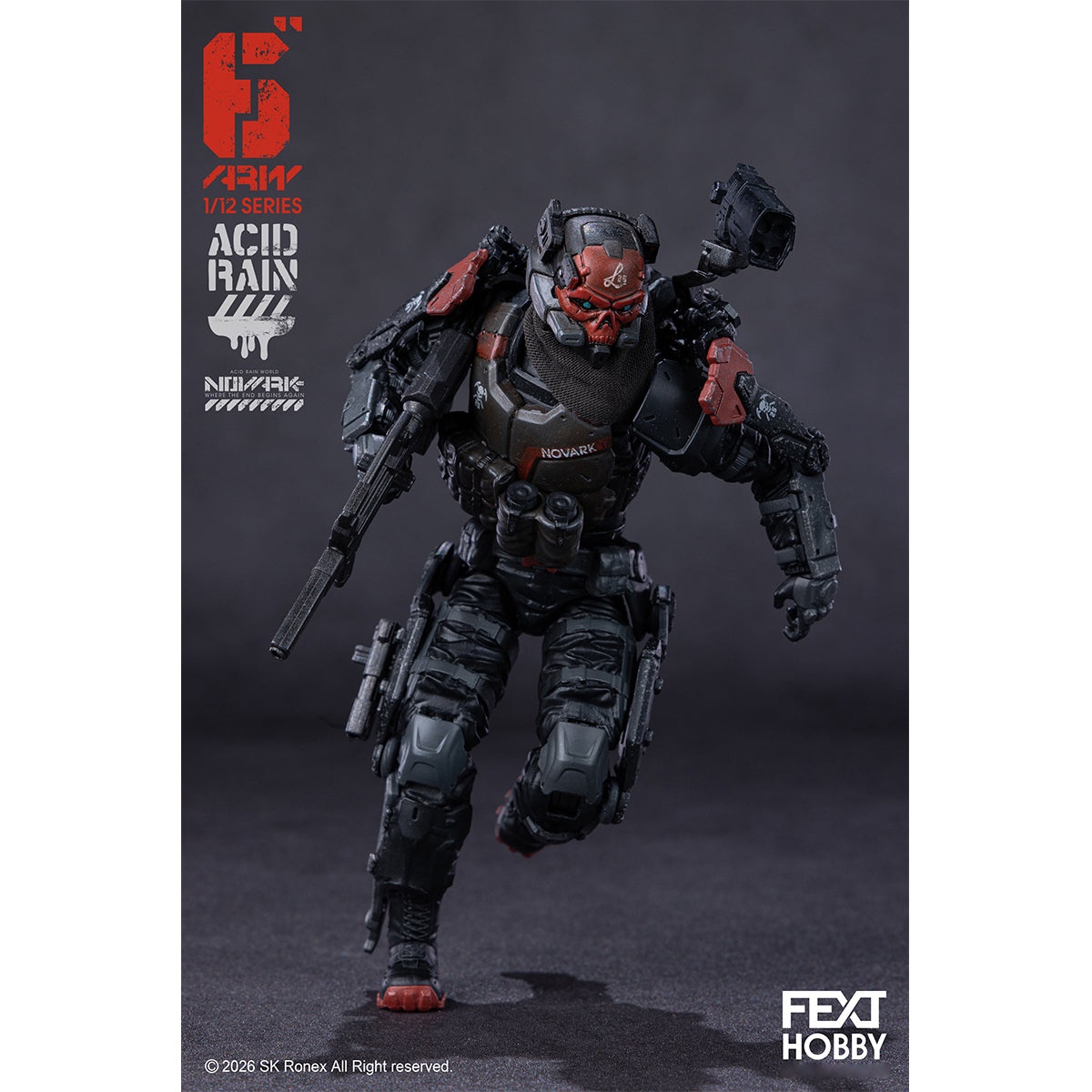 FEXT HOBBY Acid Rain World: Novark FXH-AR-005 Valerius FXH-AR-006 NVK Escort-L FXH-AR-001 Red Locust 1/12 Scale Action Figure