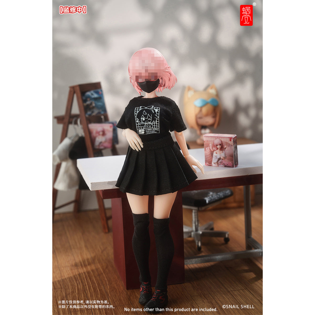 Snail Shell Staff Uniform Doll Clothes Set Accessory Fit 1/12 Scale 6-inches Figure