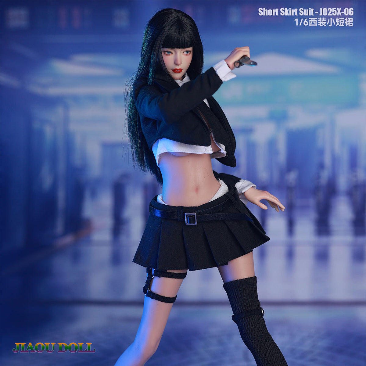 JIAOU DOLL Suit Short Skirt with Long and Short Socks Doll Clothes Accessory Fit 1/6 Scale 12-inches Figure