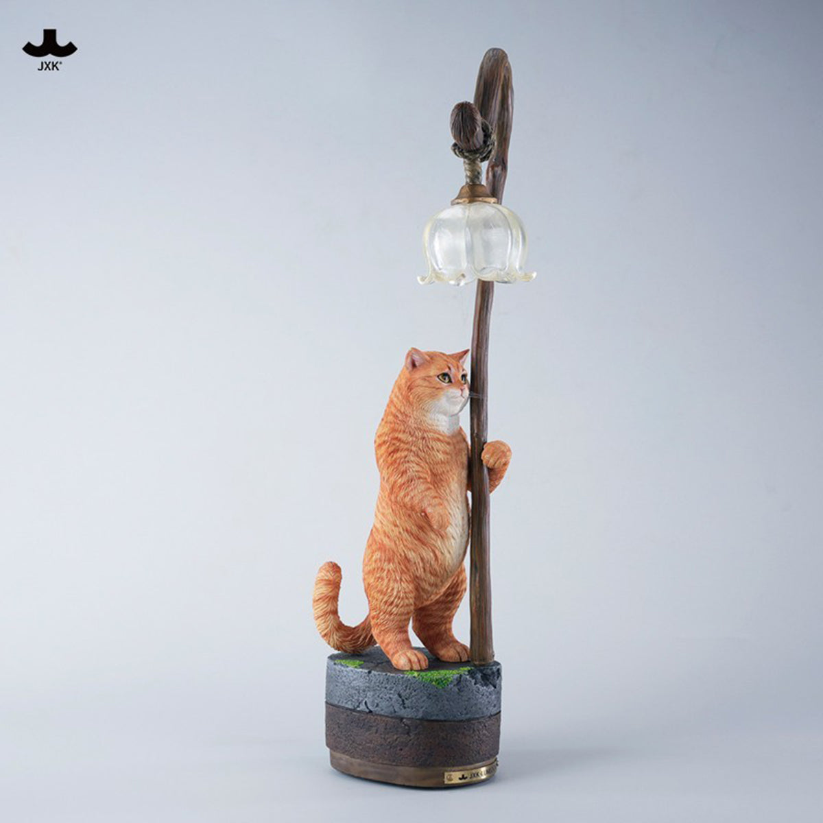 JXK Lily of the Valley Reflecting a Cat JXK342 Collectible Animal Figurine