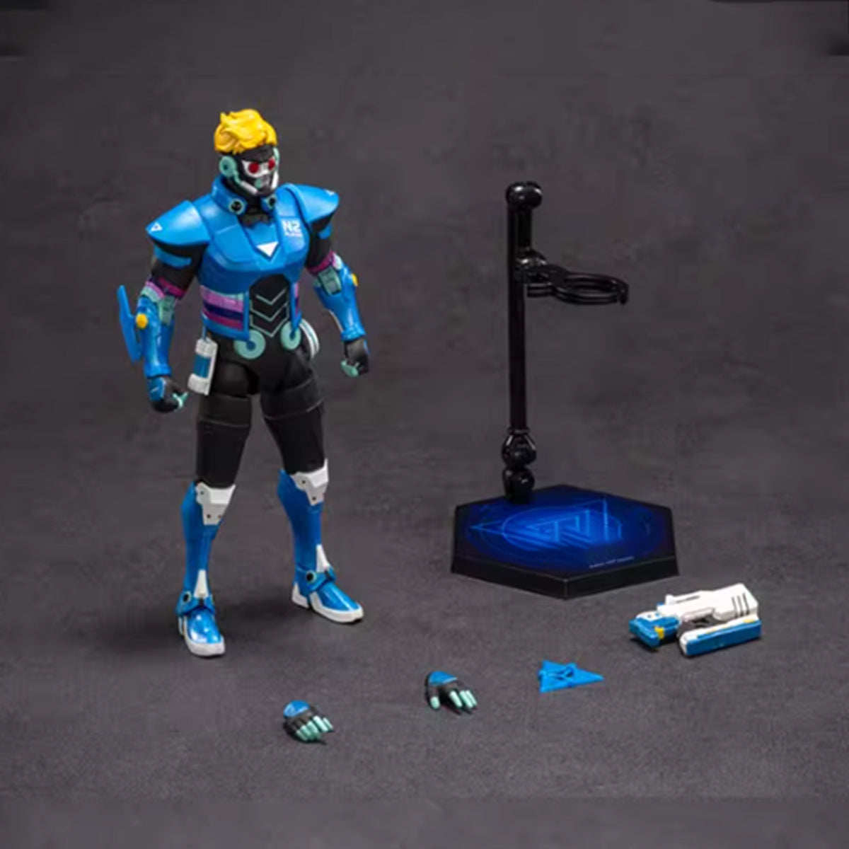 ZD Toys Super War Game Series Collectible Figure Full Set: Star-Lord, Video Game Style, 1:10 Scale Miniature Action Figurine YXXJ