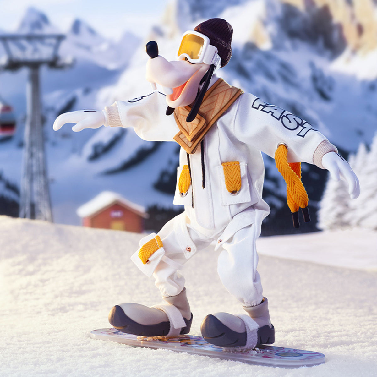 MORSTORM Disney Snow Board Club: Captain Mickey/Minnie Student/Coach Donald Duck/Daisy Student/Goofy Player Art Figurine