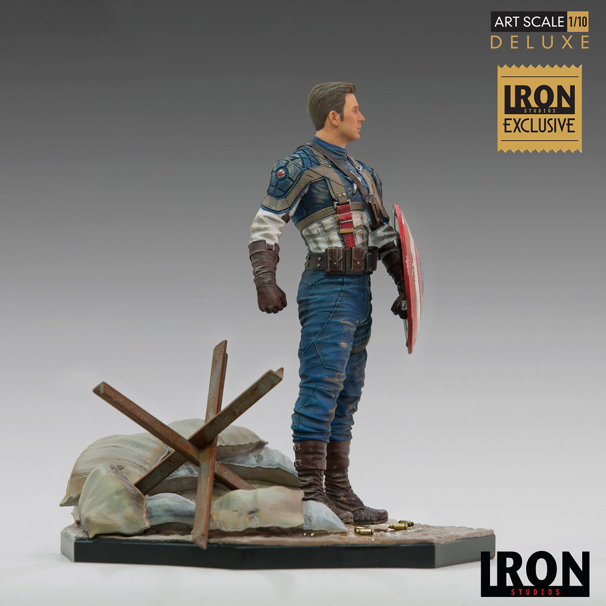 Iron Studios MARCAS18019-10 MCU 10th Years Anniversary Captain America 1/10 Scale Art Statue